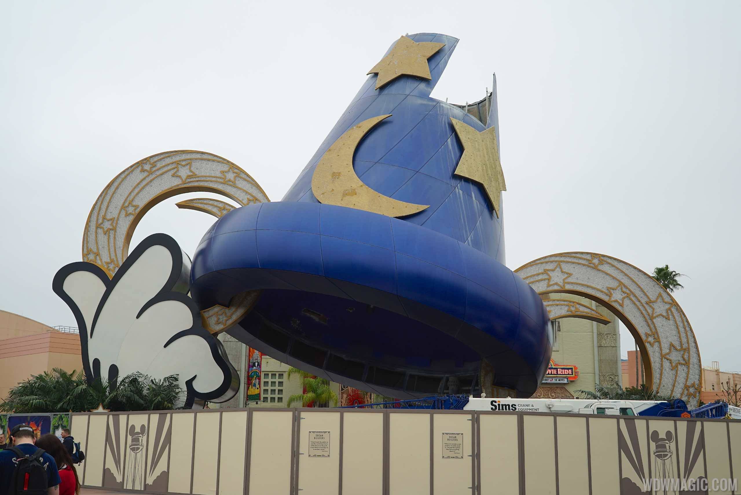 PHOTOS - Latest look at the Sorcerer Mickey Hat icon demolition at Disney's Hollywood Studios