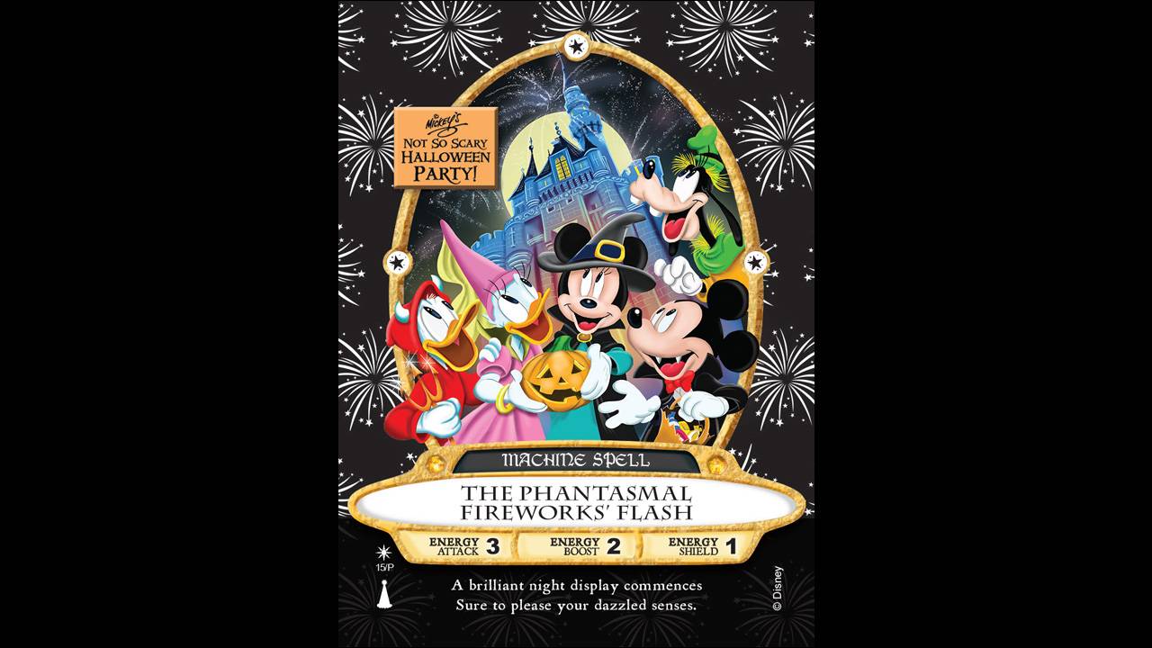 'The Phantasmal Fireworks' Flash' Sorcerers of the Magic Kingdom Halloween Party card