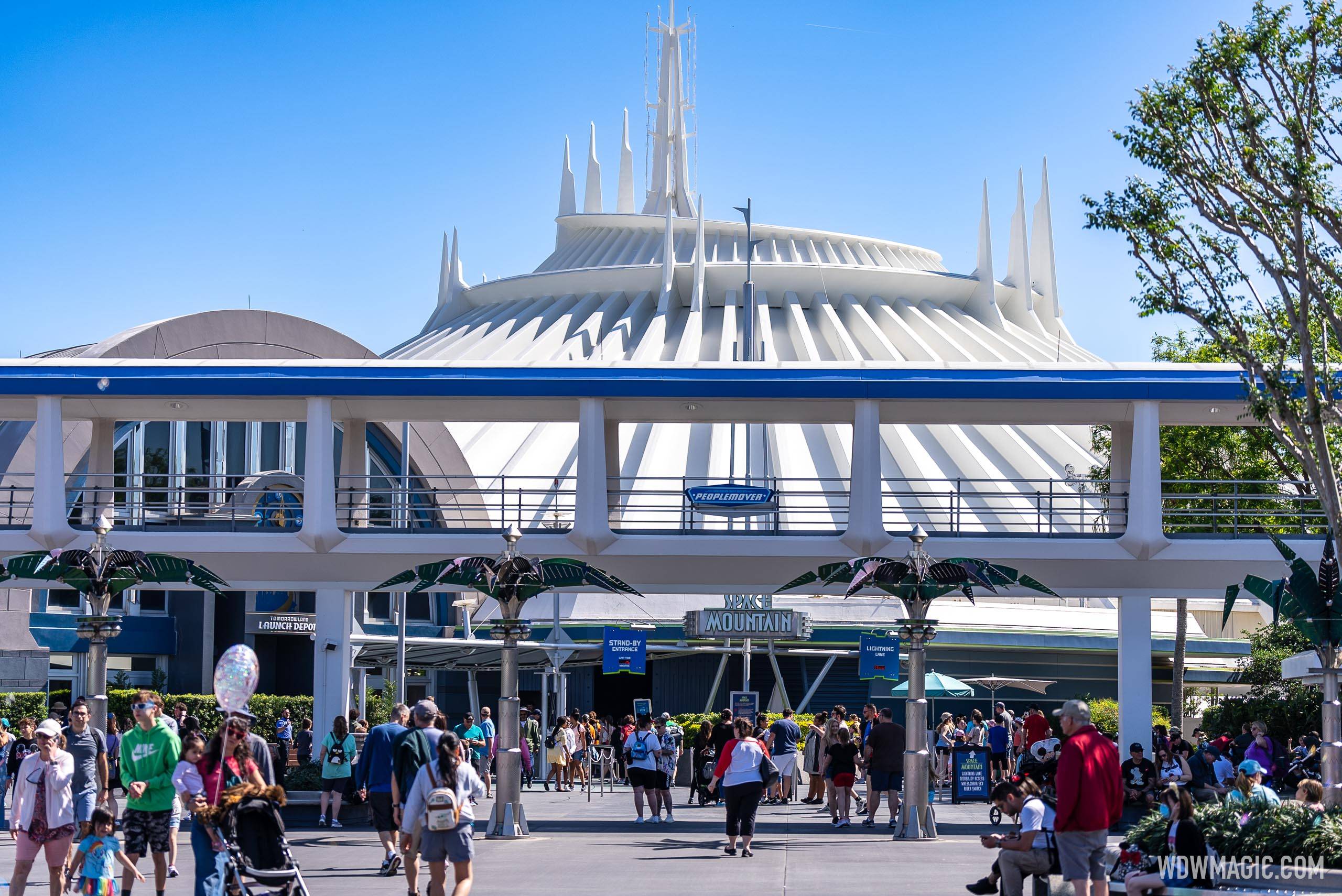 Space Mountain has a wait of 100 minutes today