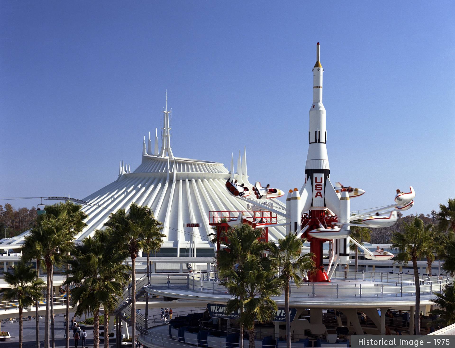 Space Mountain Historical Construction Images