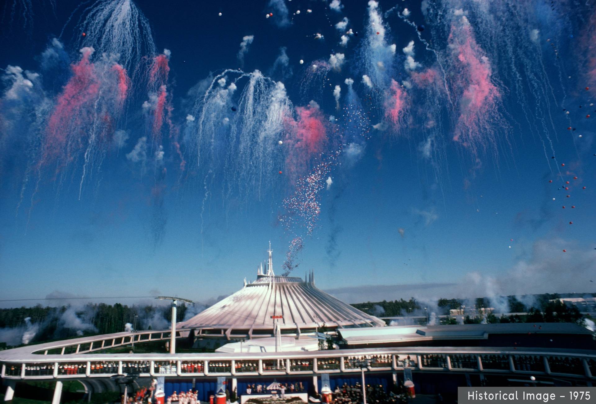 Space Mountain Historical Construction Images