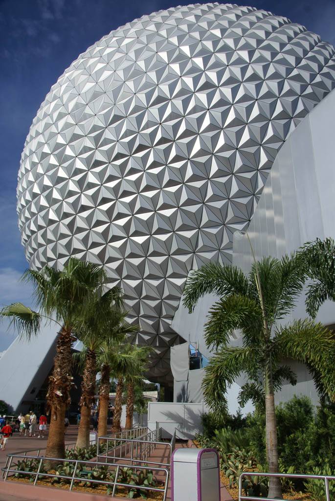 West side of Spaceship Earth receiving extensive landscaping changes