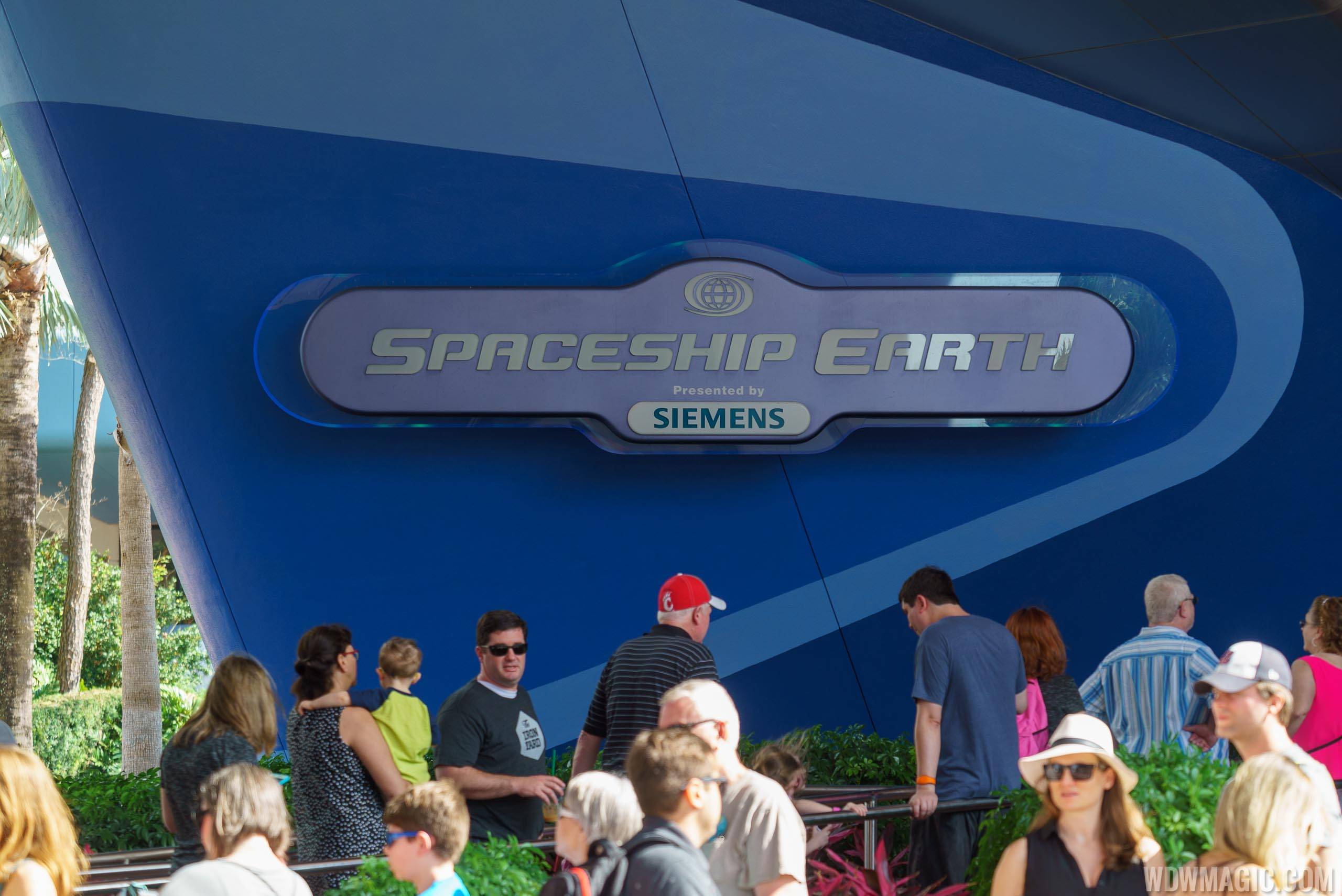 Removal of Siemens sponsorship underway at Spaceship Earth