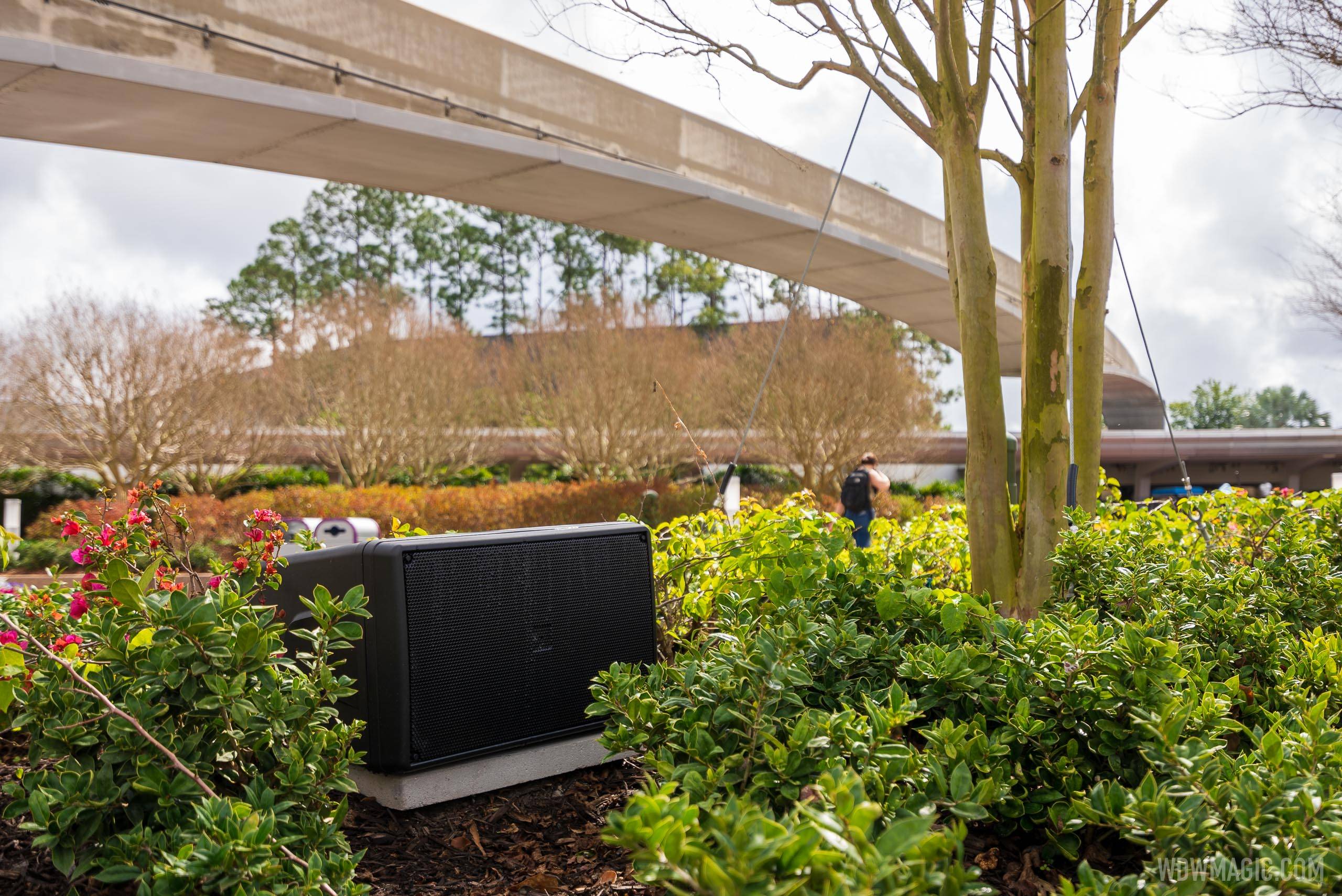 PHOTOS - More permits filed for audio video equipment installation around Spaceship Earth as new lighting show is teased