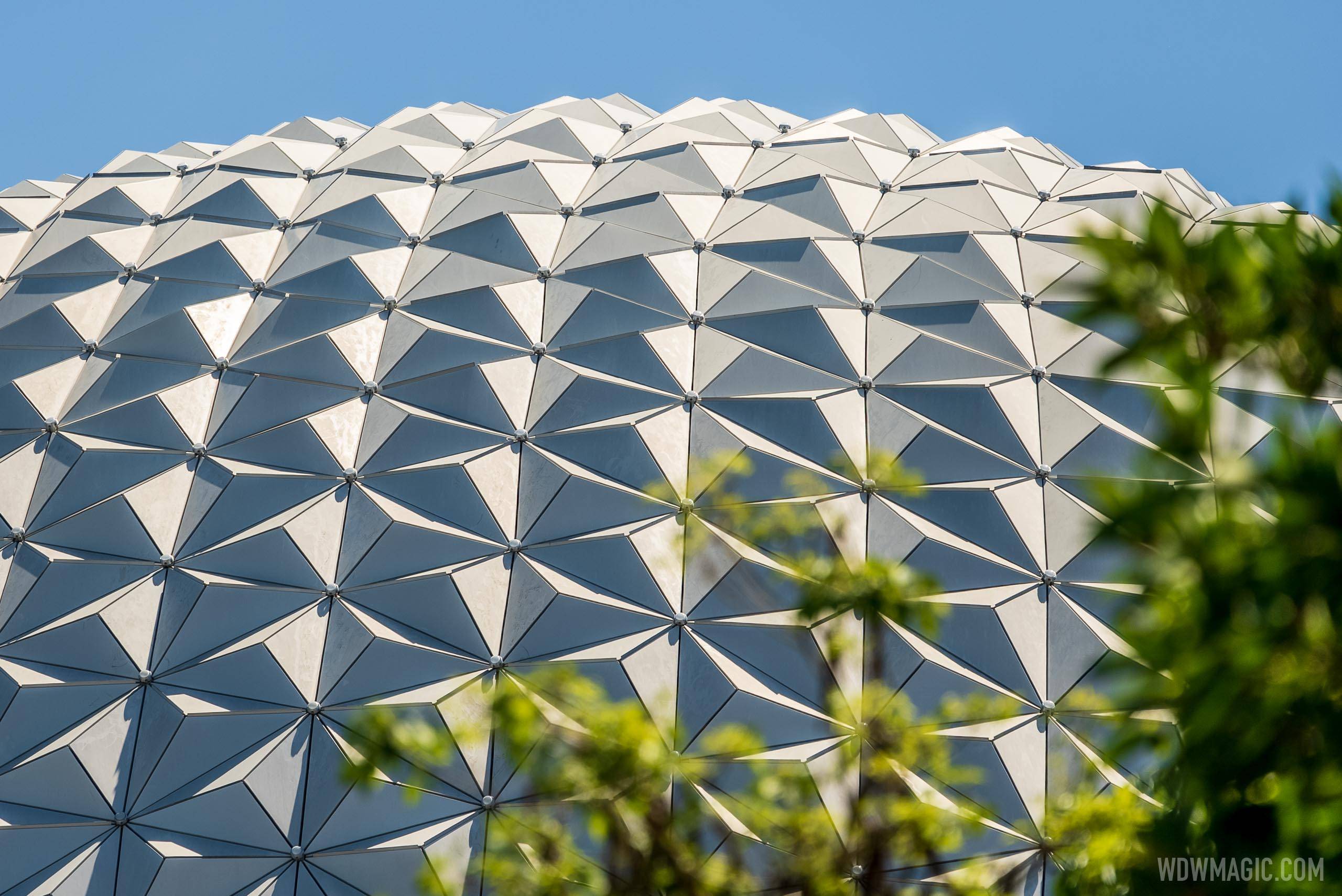 Spaceship Earth point of lights installation - June 1 2021