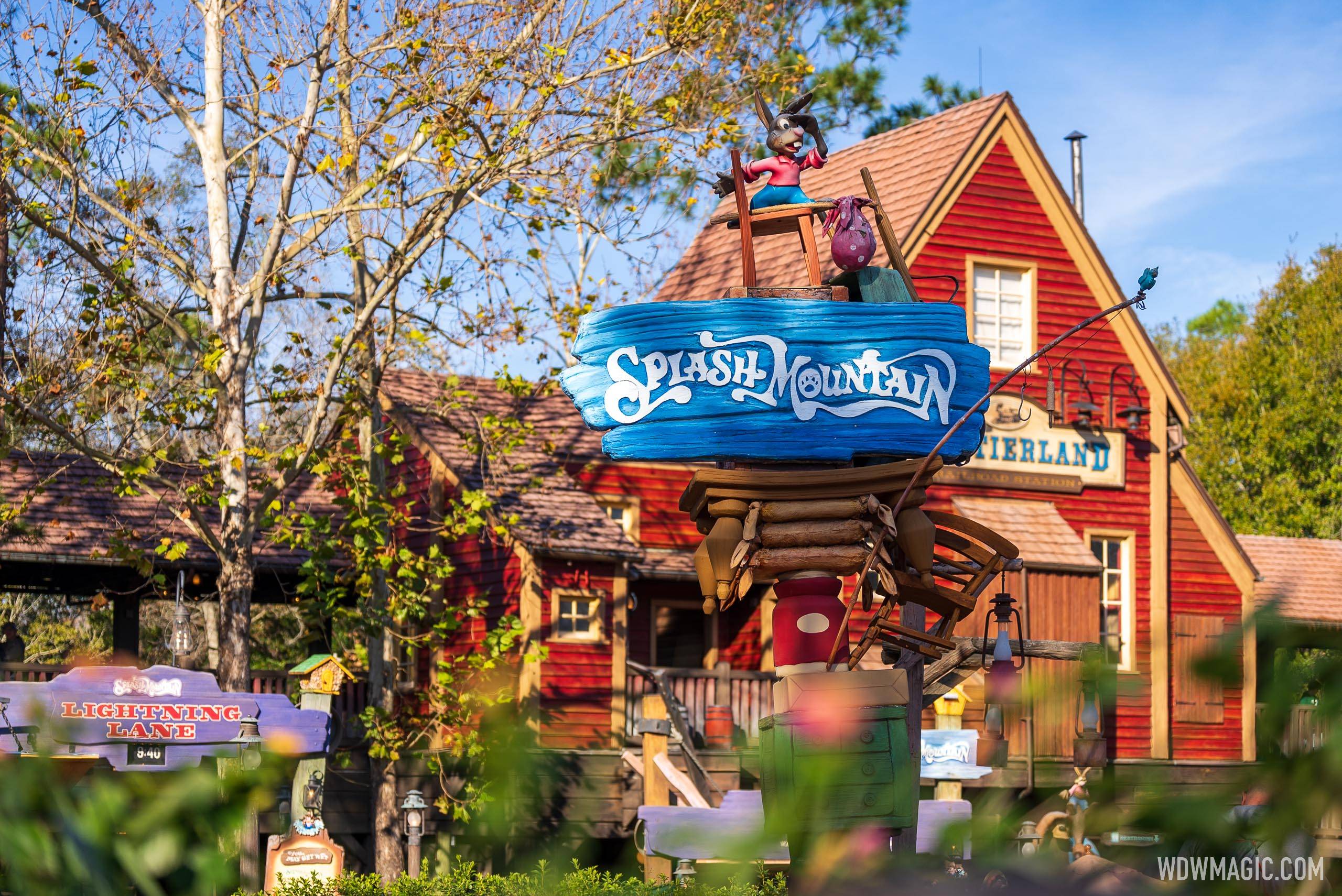 Last chance to ride Splash Mountain as the classic Magic Kingdom