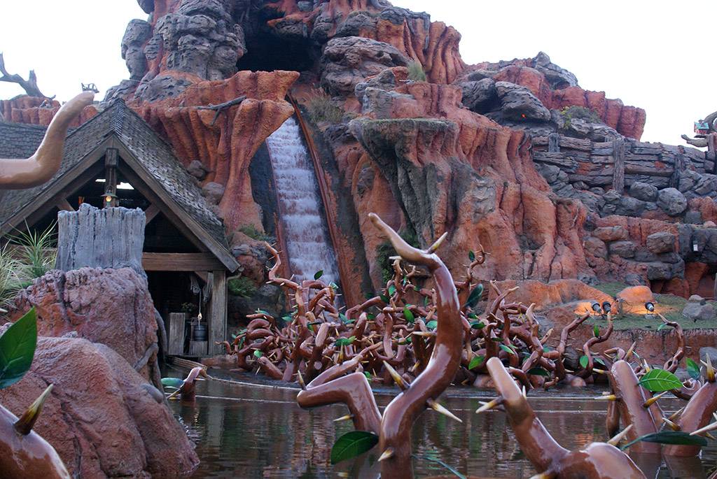 Splash Mountain refilled with water after refurbishment