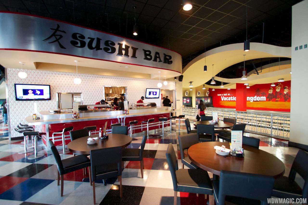 Splitsville lower level sushi bar