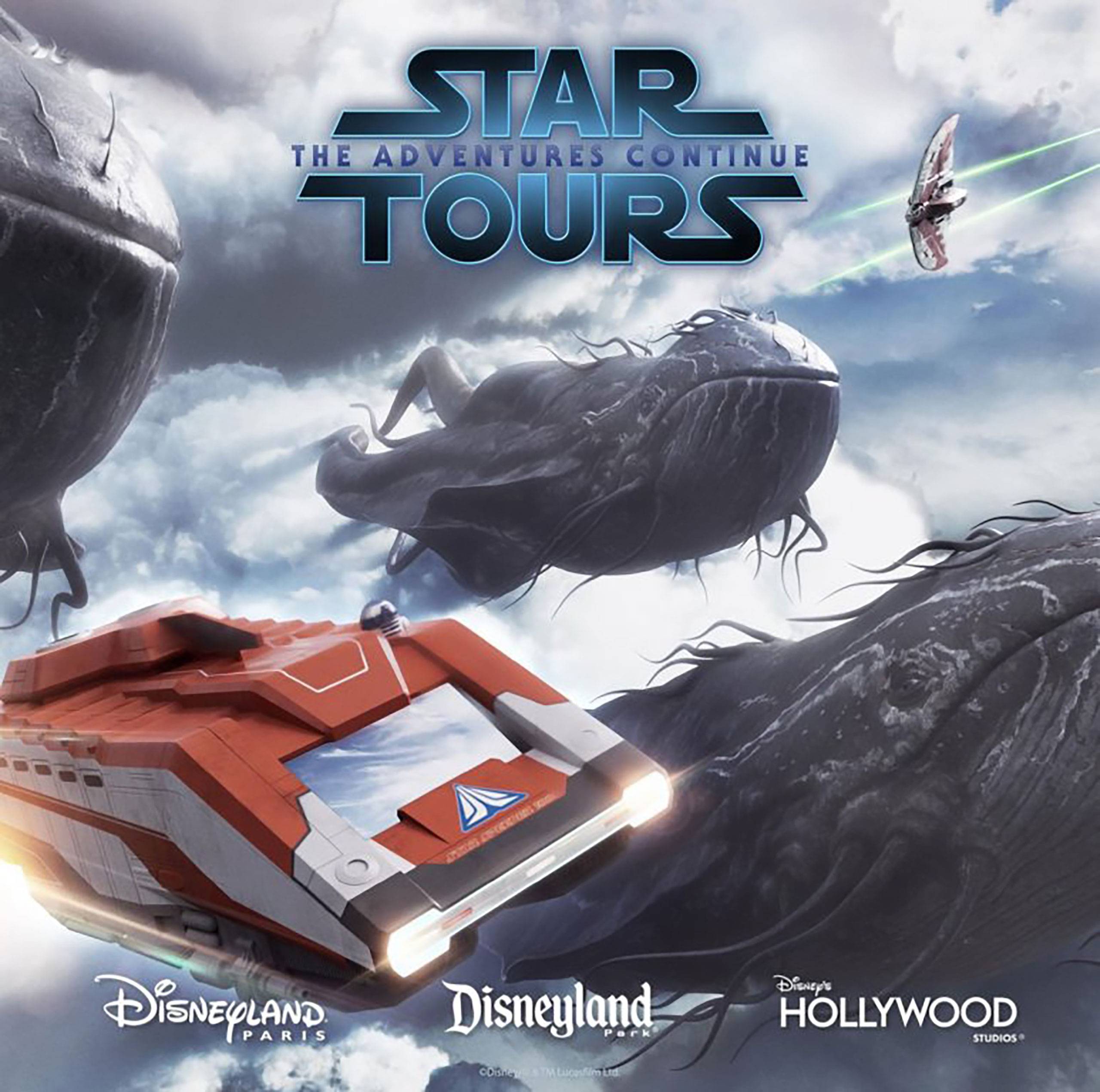Now boarding at Disney's Hollywood Studios - new destinations at Star Tours featuring Ahsoka, Andor, and The Mandalorian