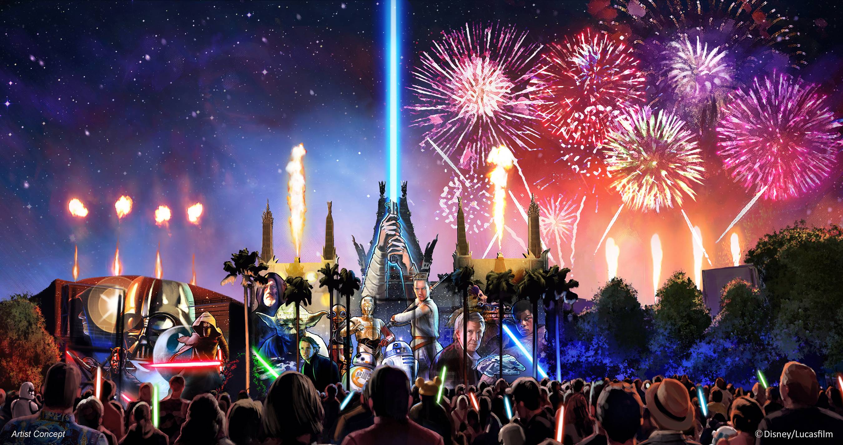 Next generation nighttime show 'Star Wars A Galactic Spectacular' opens this summer at Disney's Hollywood Studios