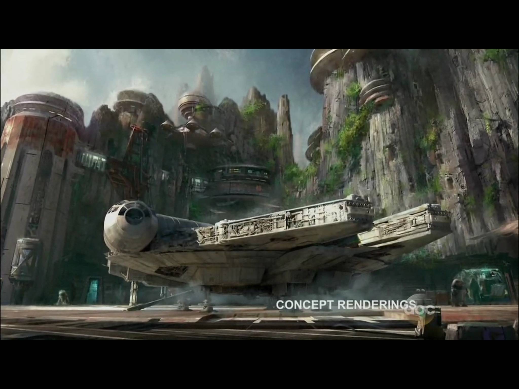 Star Wars Land concept art from Disneyland 60 Celebration Show