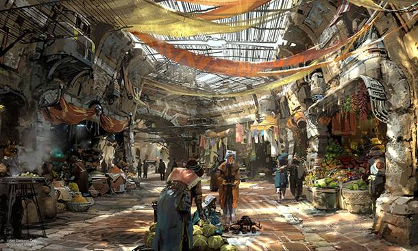 Star Wars Land at Disney's Hollywood Studios concept art