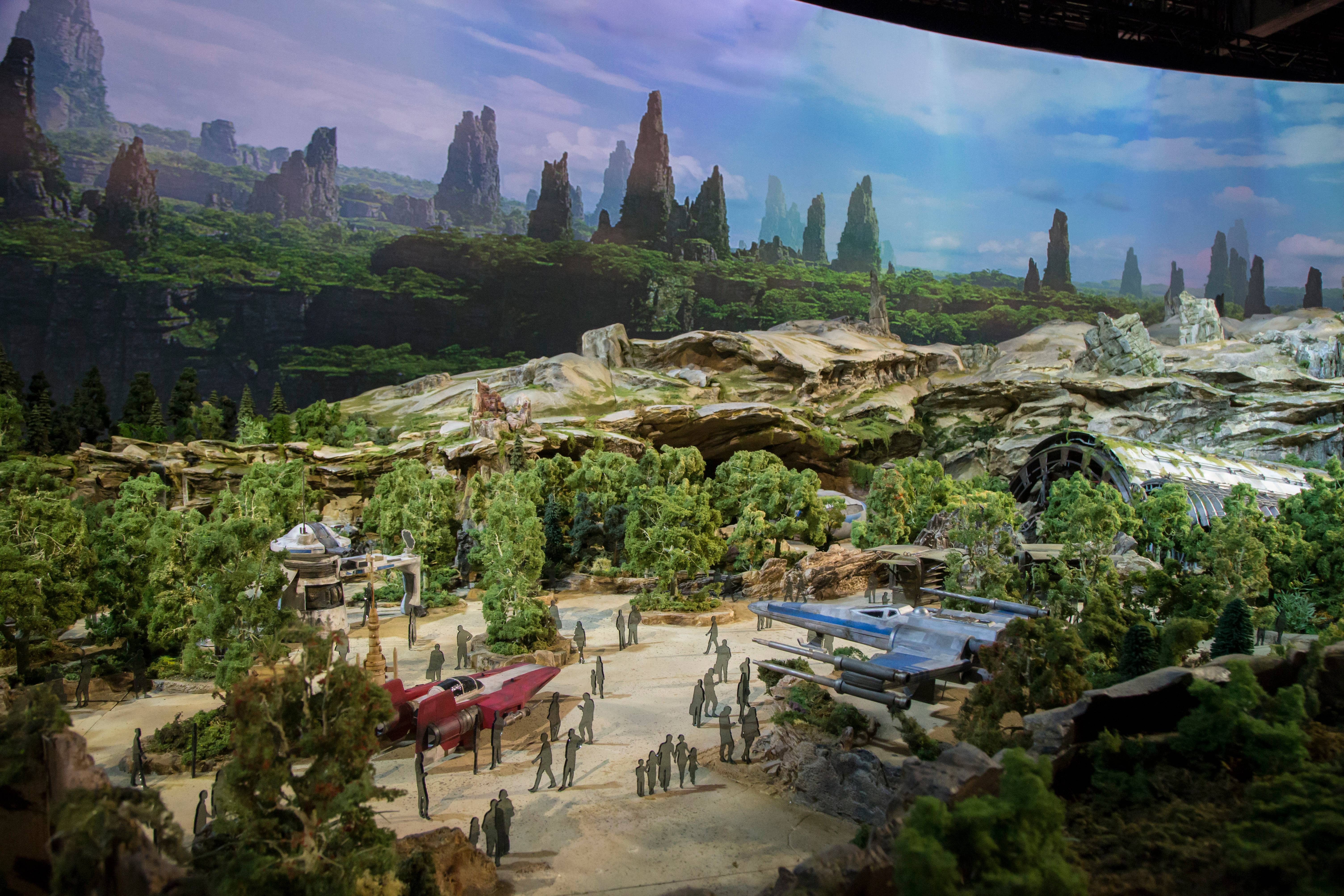Star Wars Land model in detail