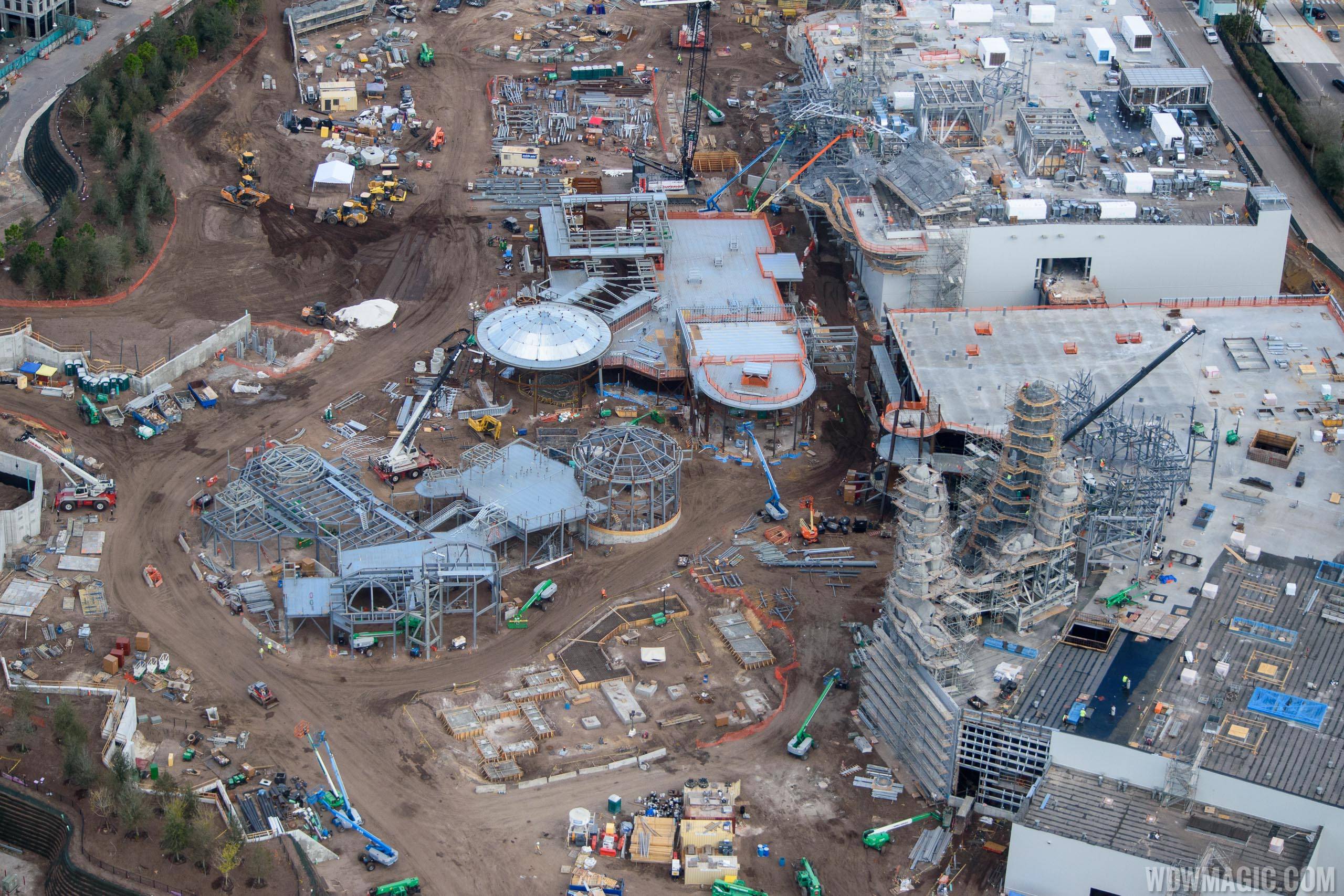 PHOTOS - Birds-eye view of Star Wars Galaxy's Edge construction at Disney's Hollywood Studios