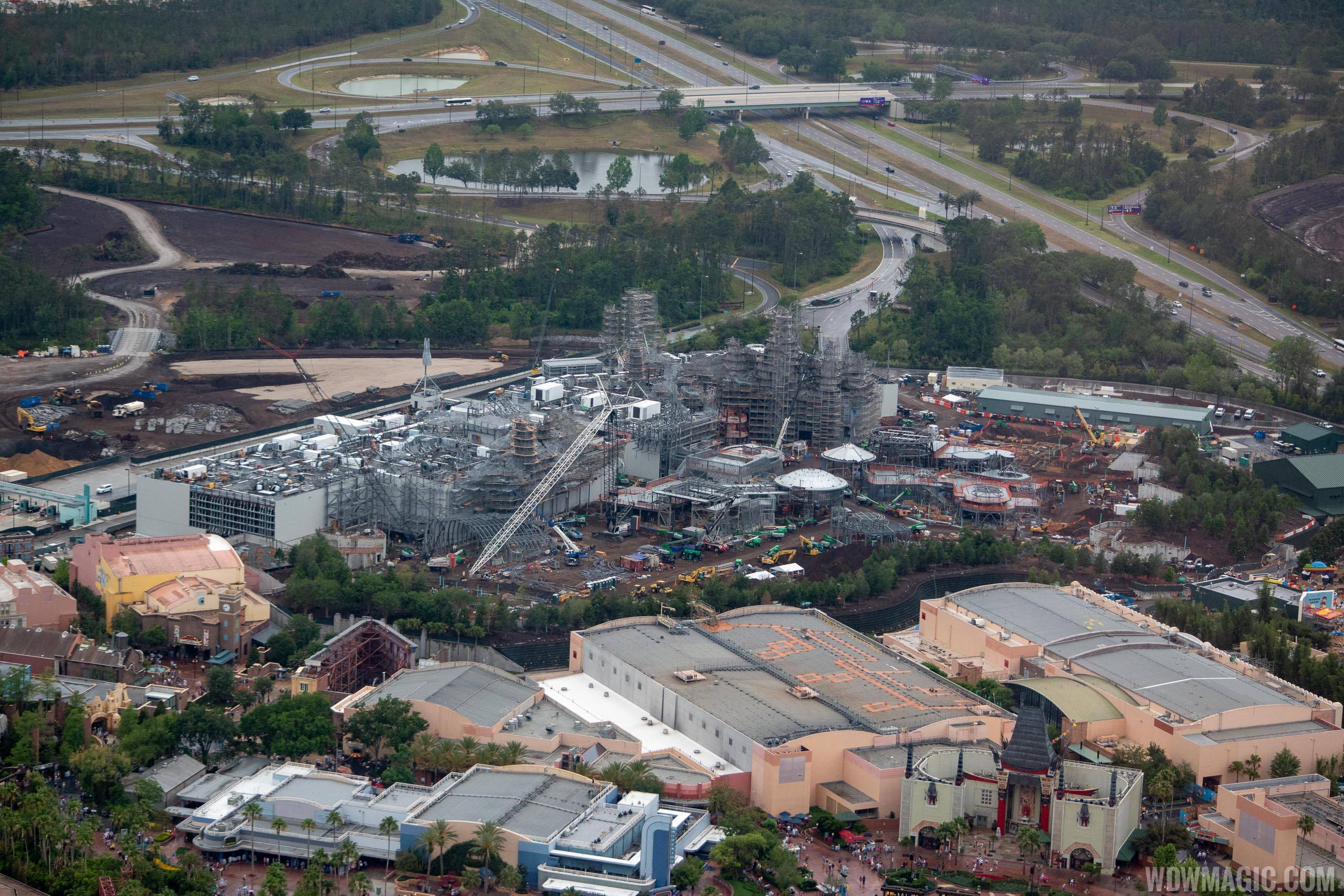 PHOTOS - Aerial views of Star Wars Galaxy's Edge construction at Disney's Hollywood Studios