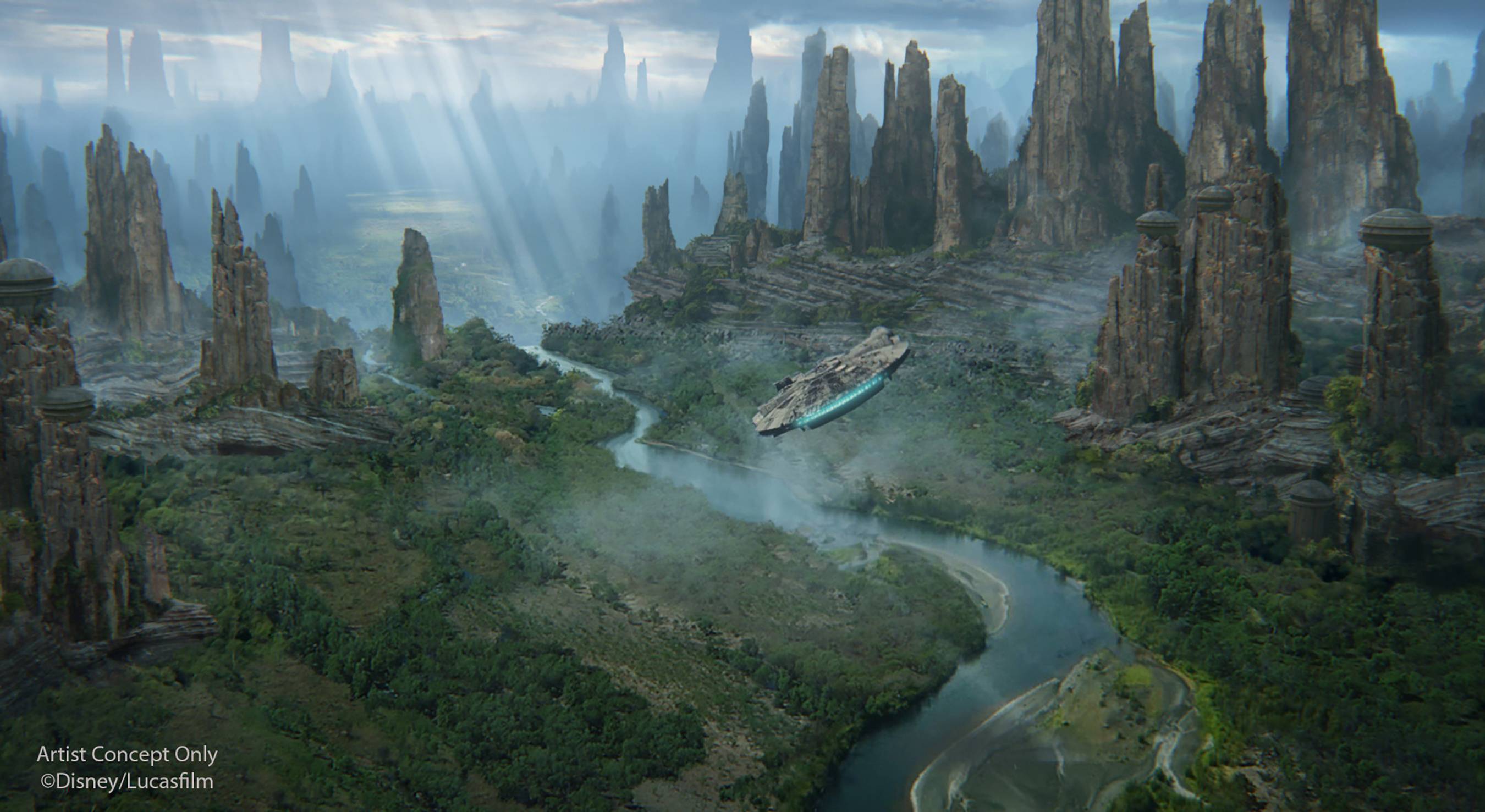 PHOTOS - New Star Wars Galaxy's Edge concept art shows Black Spire Outpost