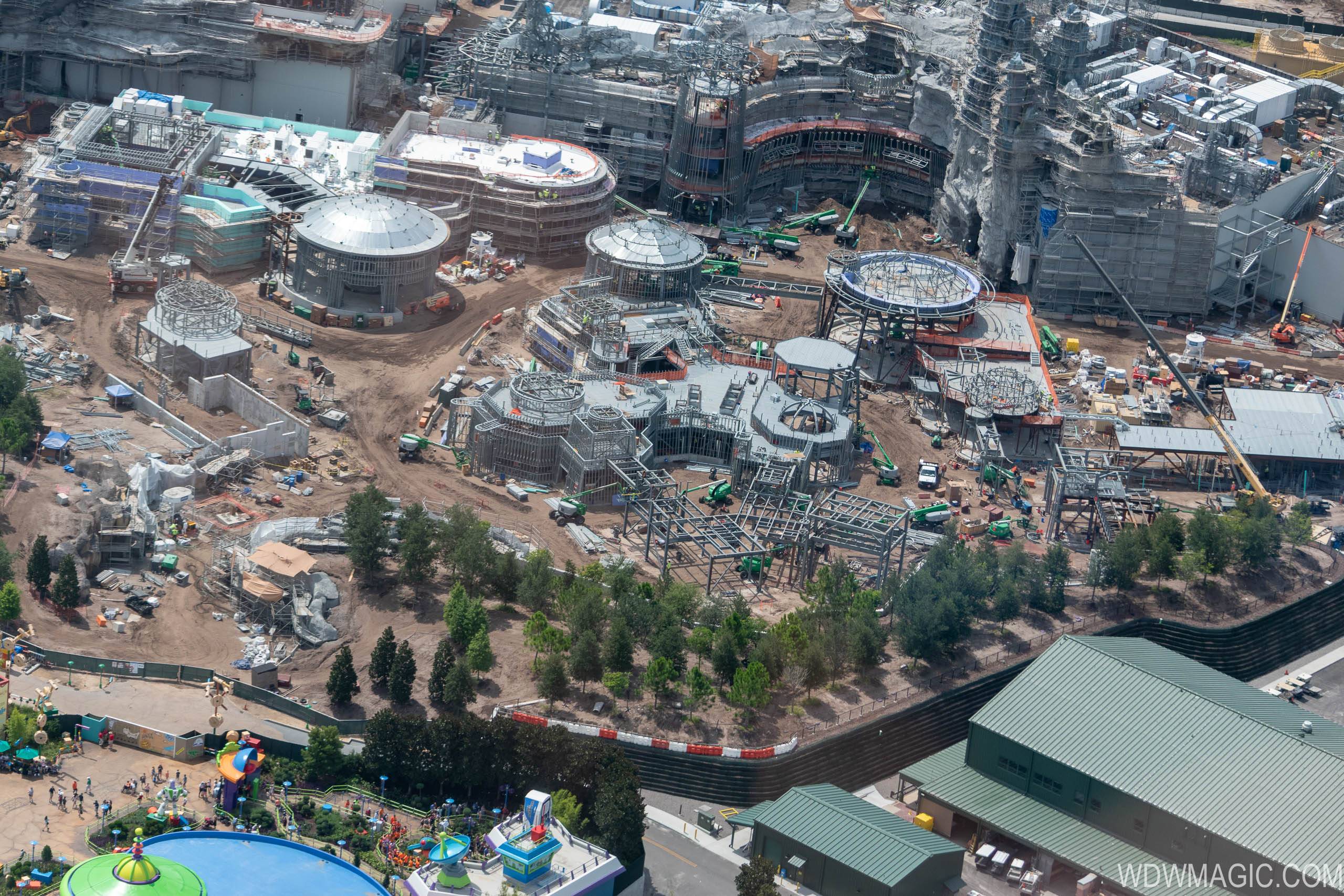 Star Wars Galaxy's Edge aerial pictures - July 2018