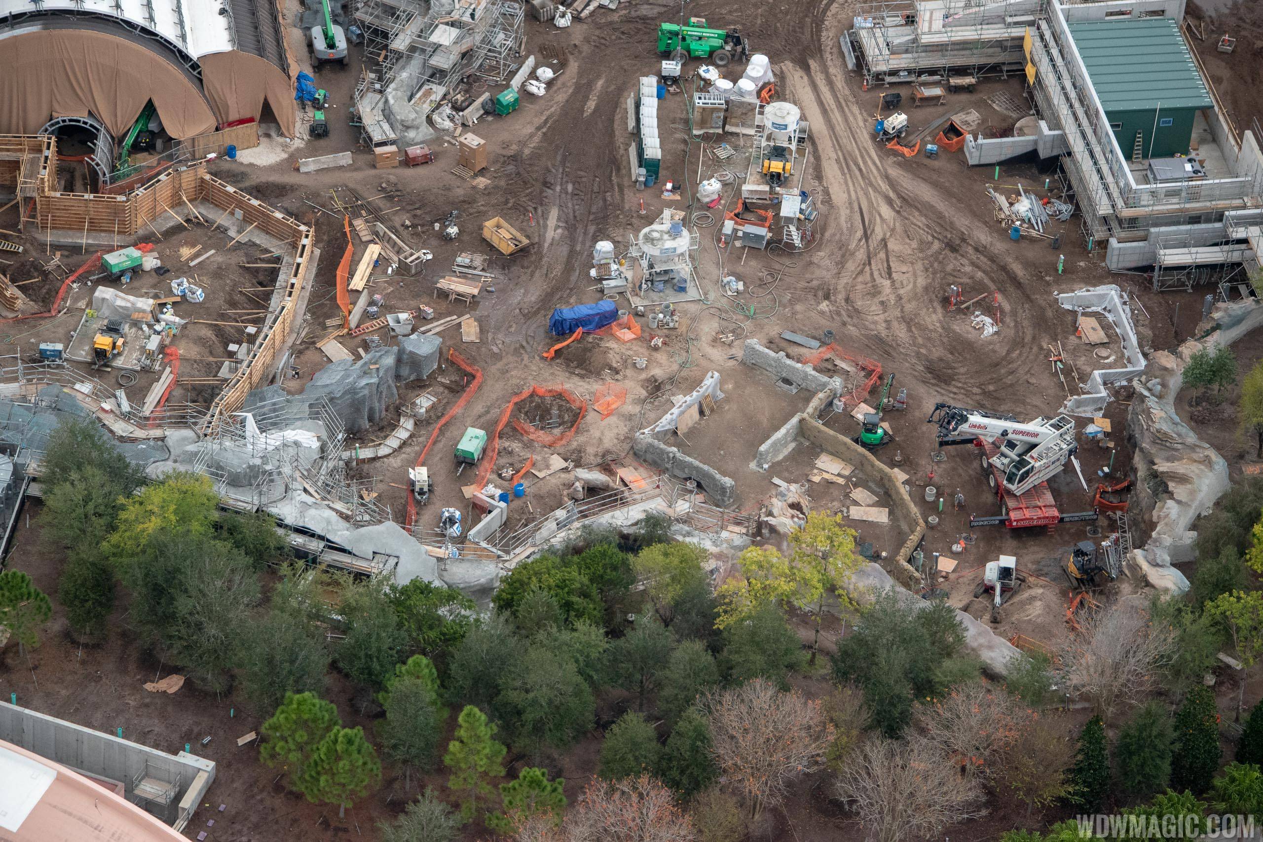 Star Wars Galaxy's Edge aerial pictures - December 2018