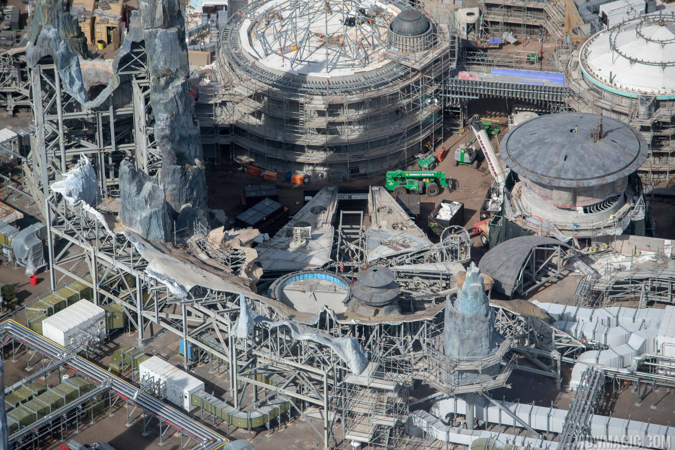 Star Wars Galaxy's Edge aerial pictures - January 2019