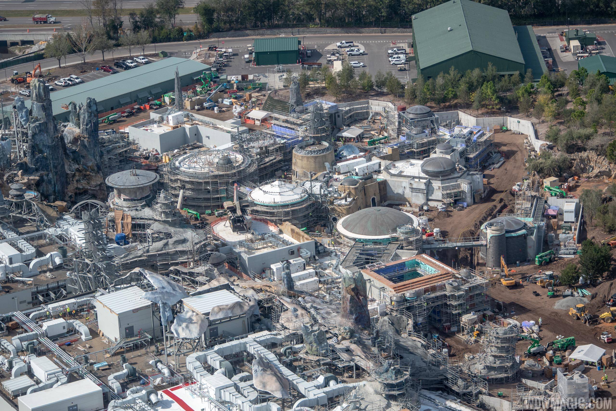 Star Wars Galaxy's Edge aerial pictures - January 2019
