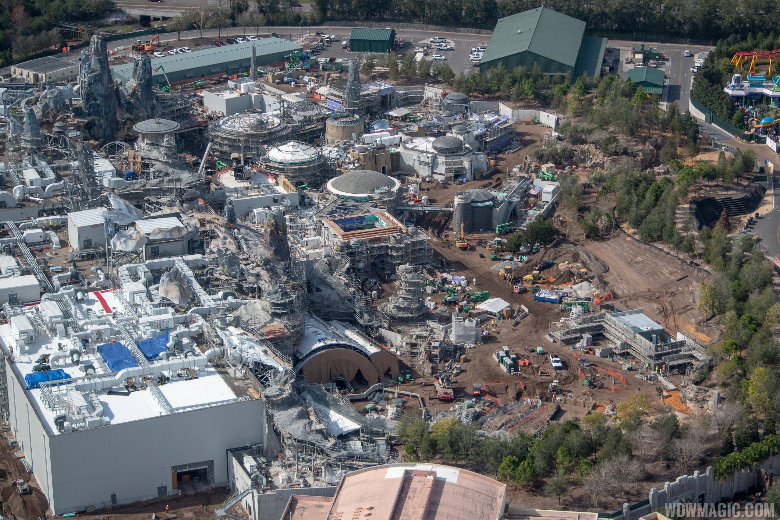 PHOTOS - Star Wars Galaxy's Edge aerial construction pictures