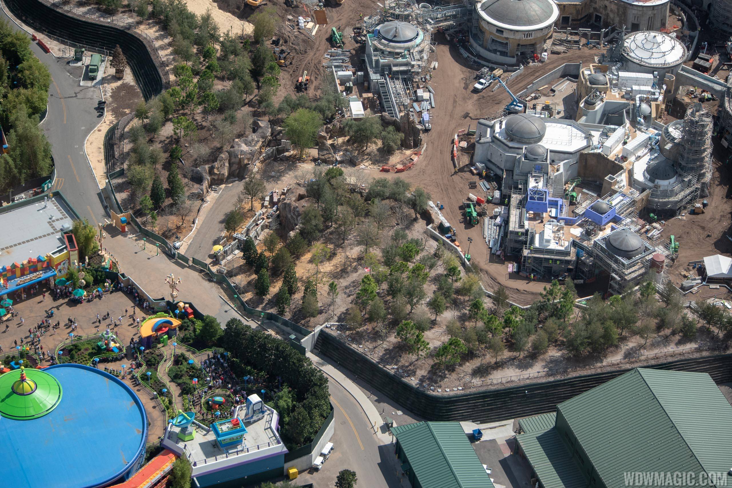 Star Wars Galaxy's Edge aerial pictures - February 2019