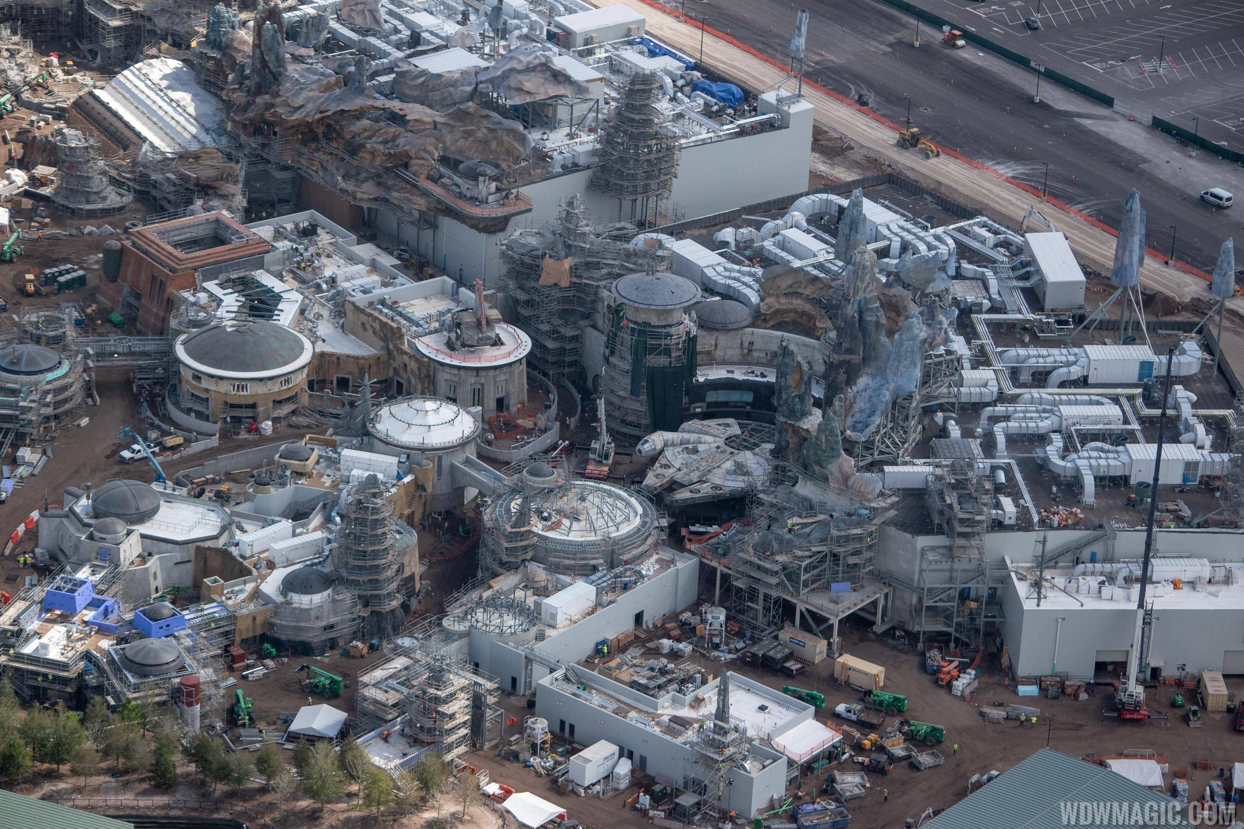 Star Wars Galaxy's Edge aerial pictures - February 2019
