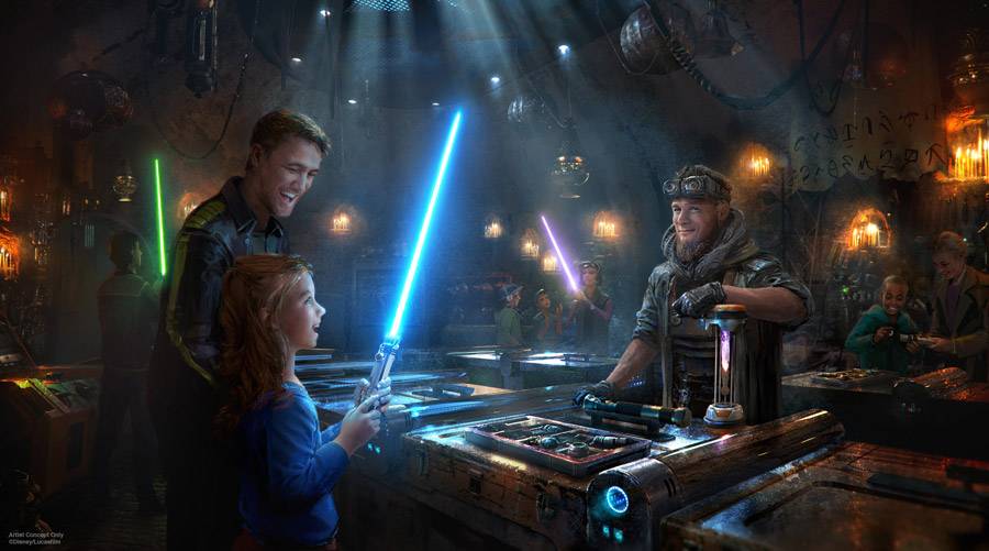 PHOTOS - New details on merchandise at Star Wars Galaxy's Edge, including Savi's Workshop handbuilt lightsabers