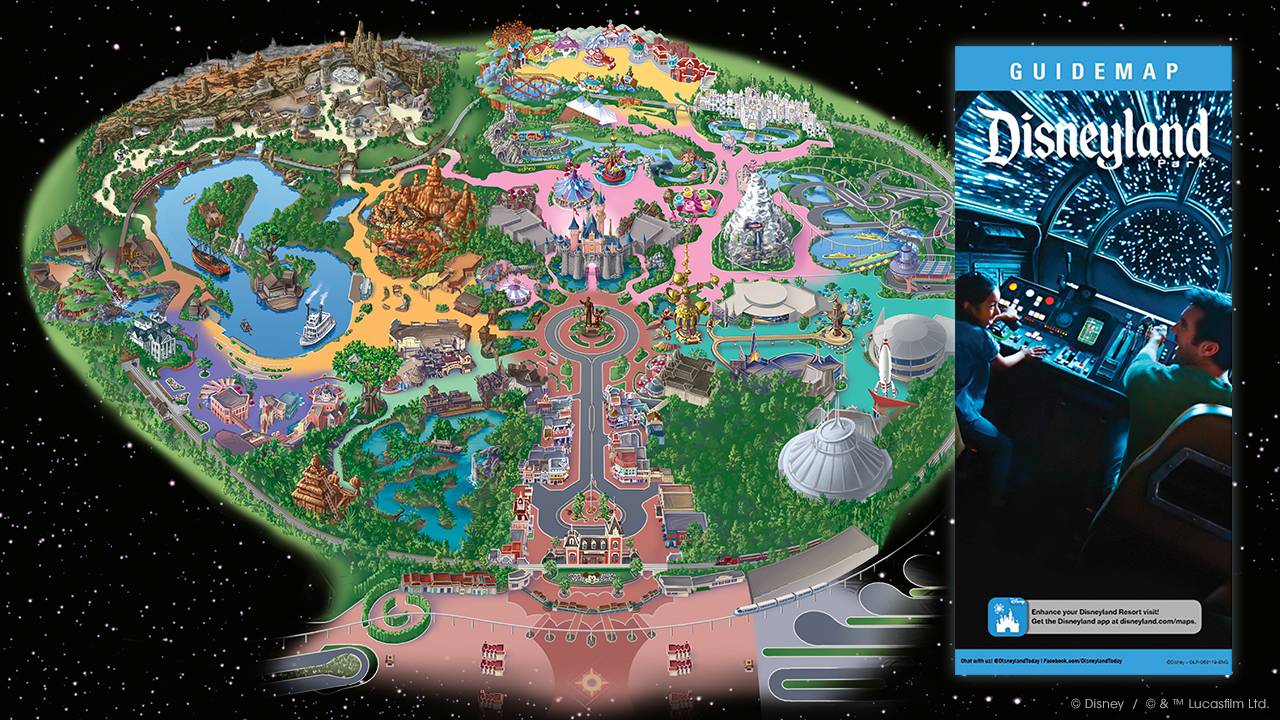 Star Wars Galaxy's Edge Disneyland Guide-map