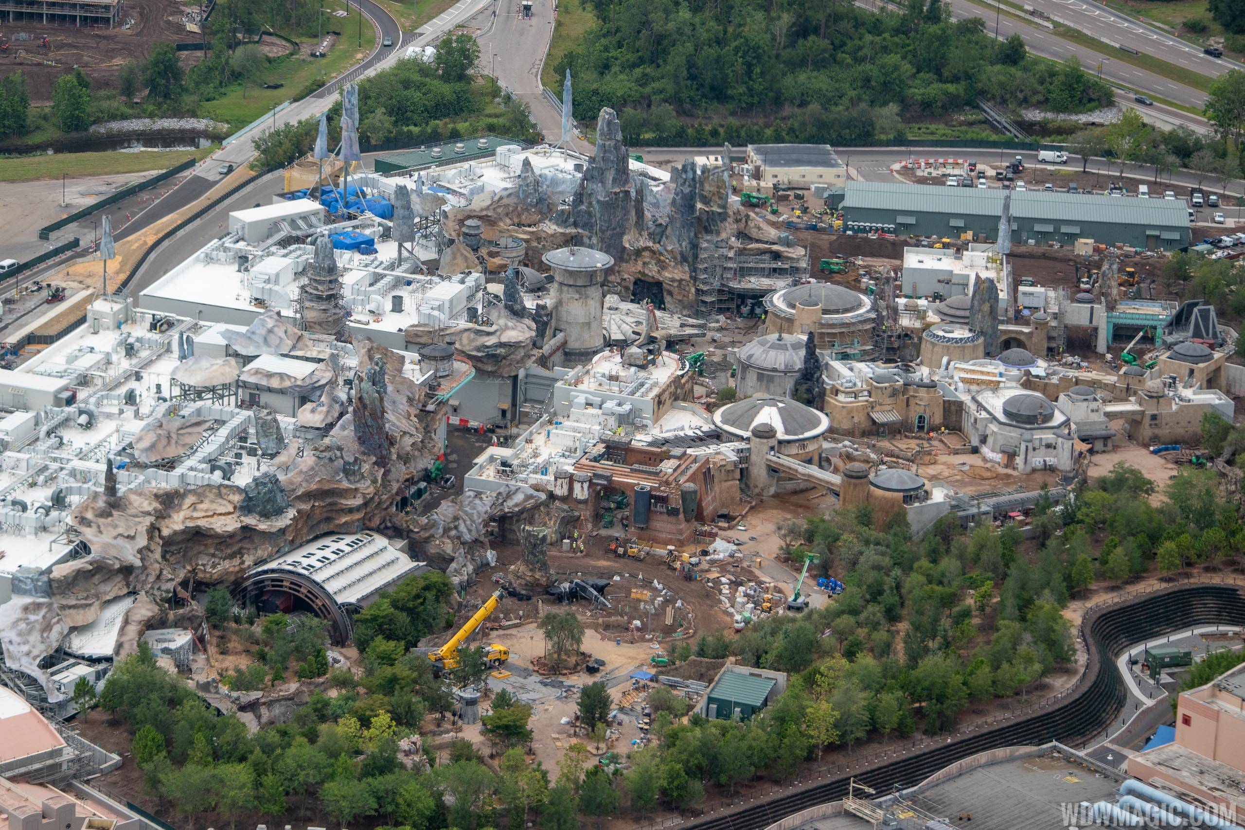 PHOTOS - Latest Star Wars Galaxy's Edge aerial construction pictures from Disney's Hollywood Studios