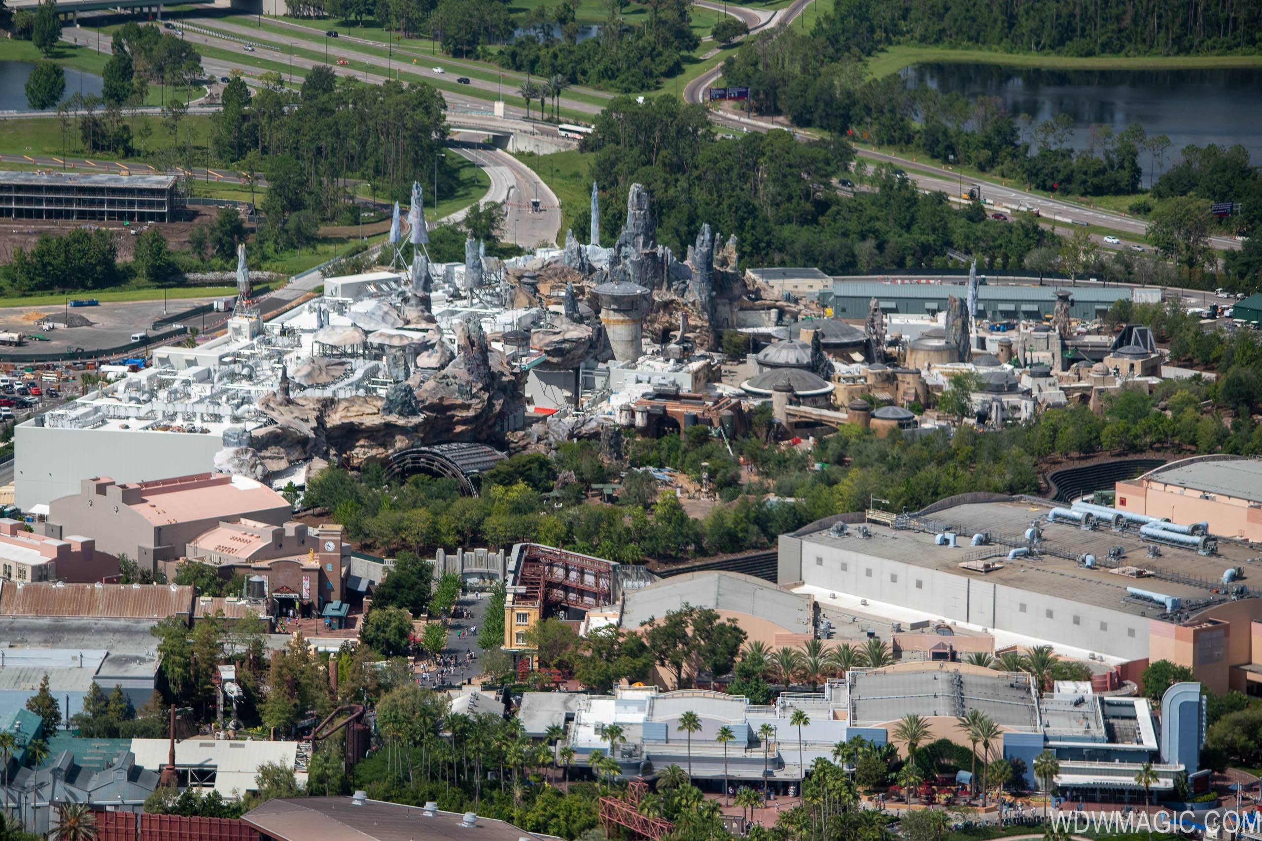 PHOTOS - Aerial tour of a near-complete Star Wars Galaxy's Edge at Walt Disney World
