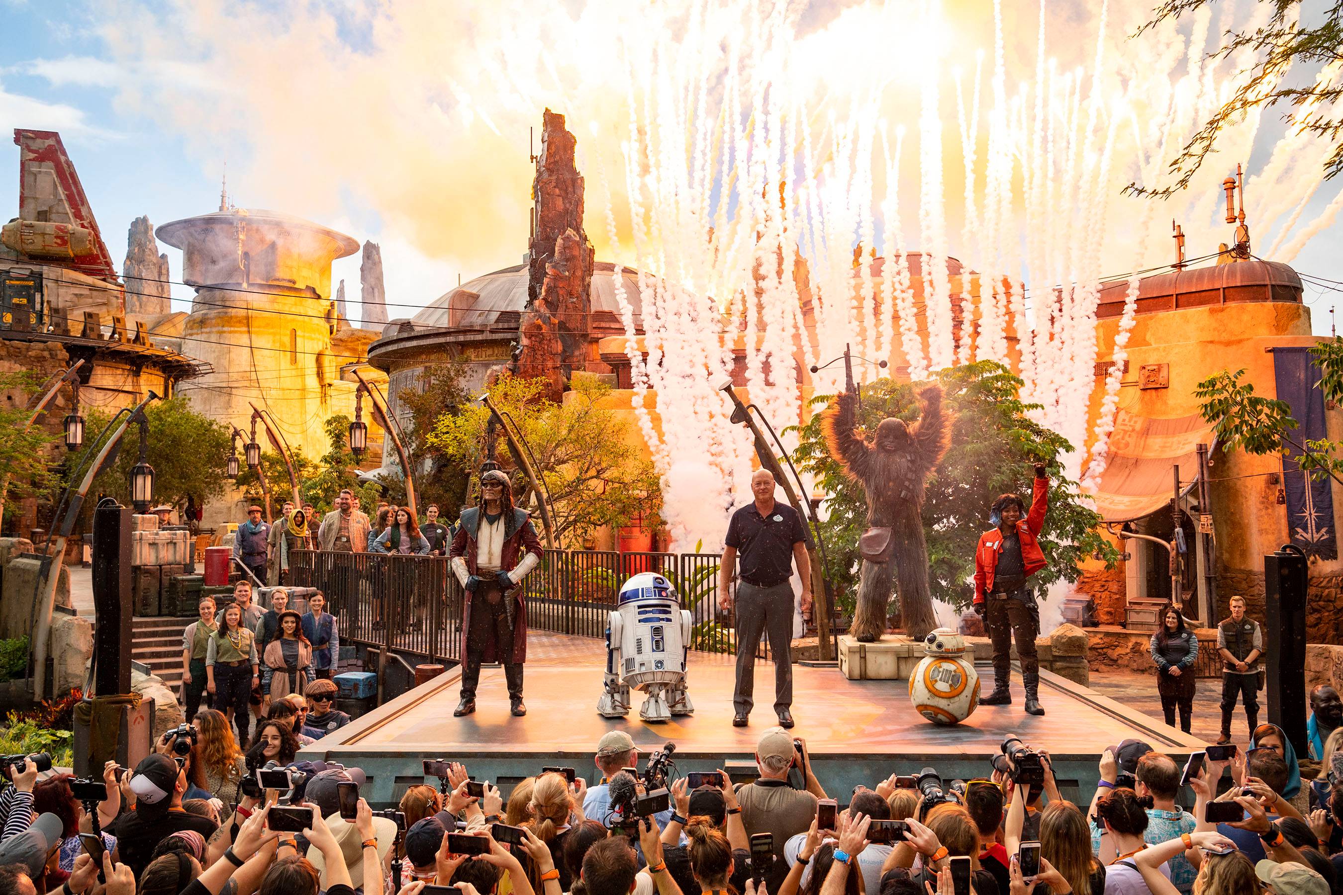 Star Wars Galaxy's Edge dedication ceremony
