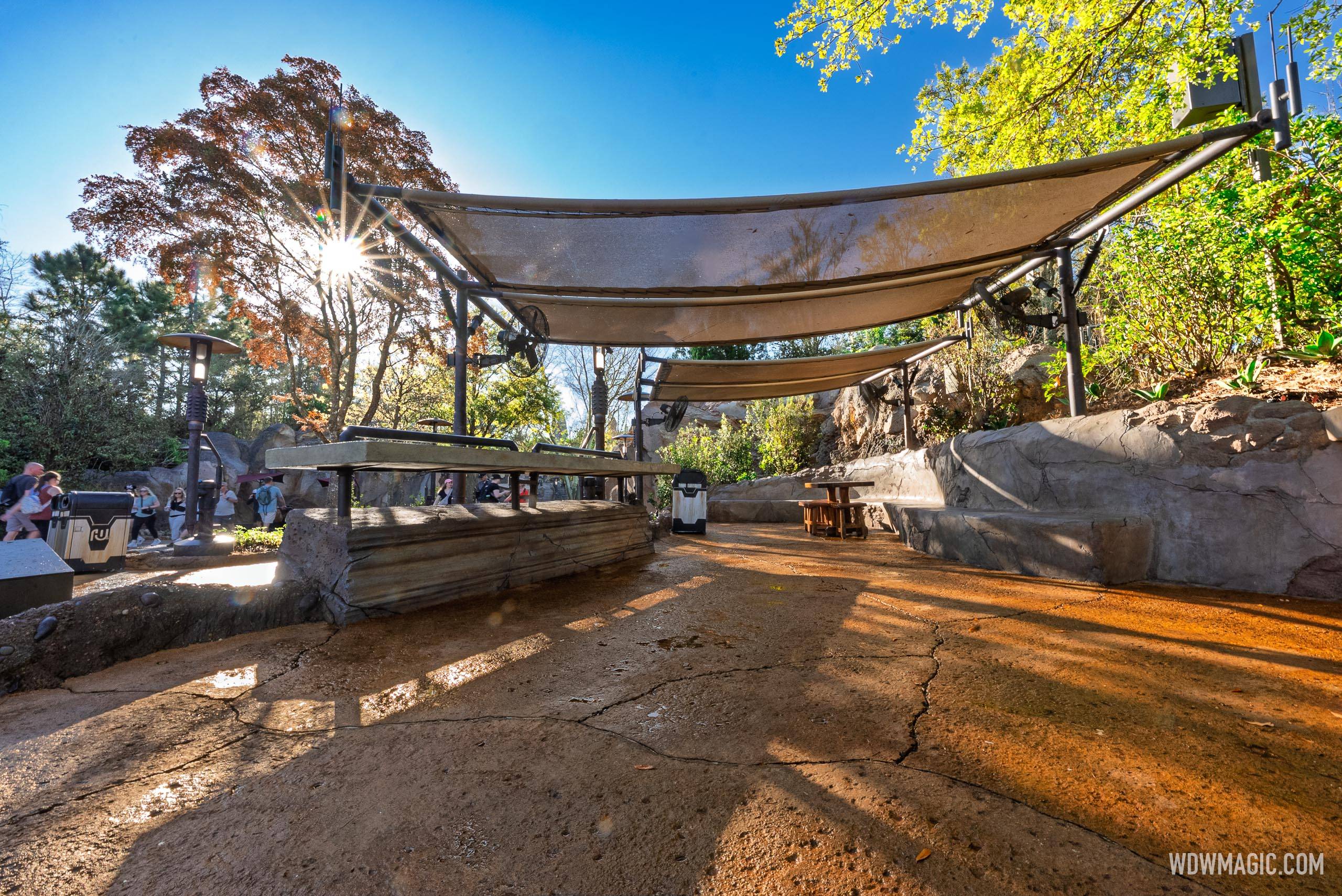 New Covered Seating Area Now Complete Between Galaxy's Edge and