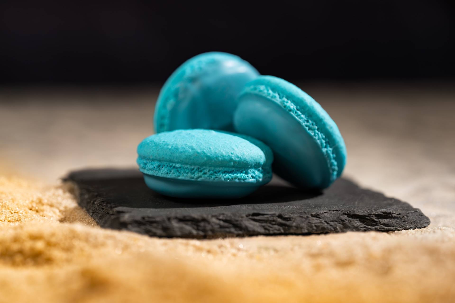 Grogu Cookies White Chocolate Dipped Macaron Cookie with Pineapple Cream