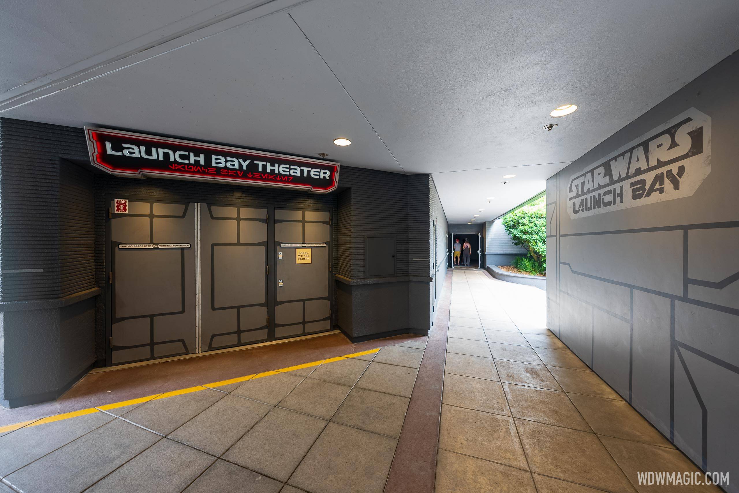 Launch Bay Theater remains closed