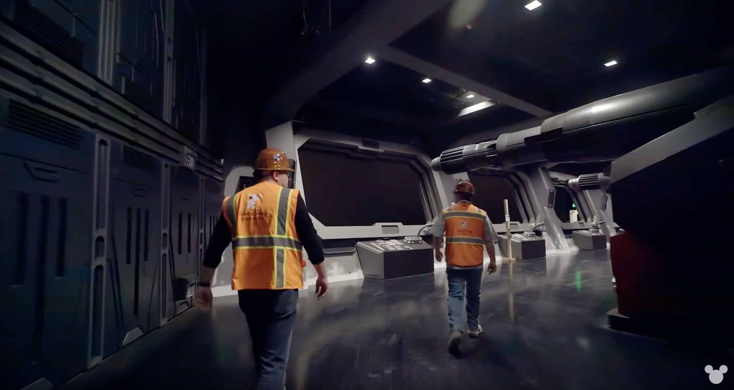 Inside Rise of the Resistance Gun Deck and AT-AT Bay