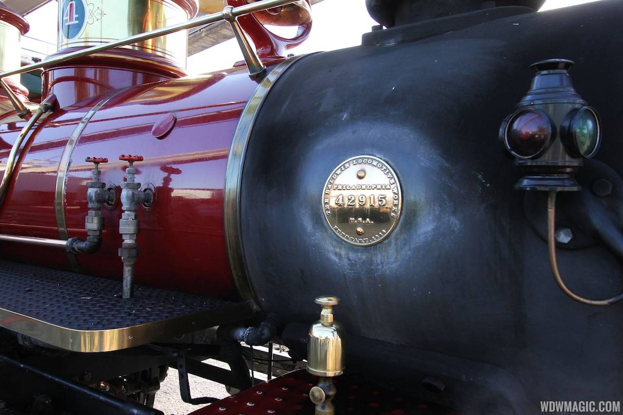 Disney's The Magic Behind Our Steam Trains tour - Close up of the Roy O Disney train