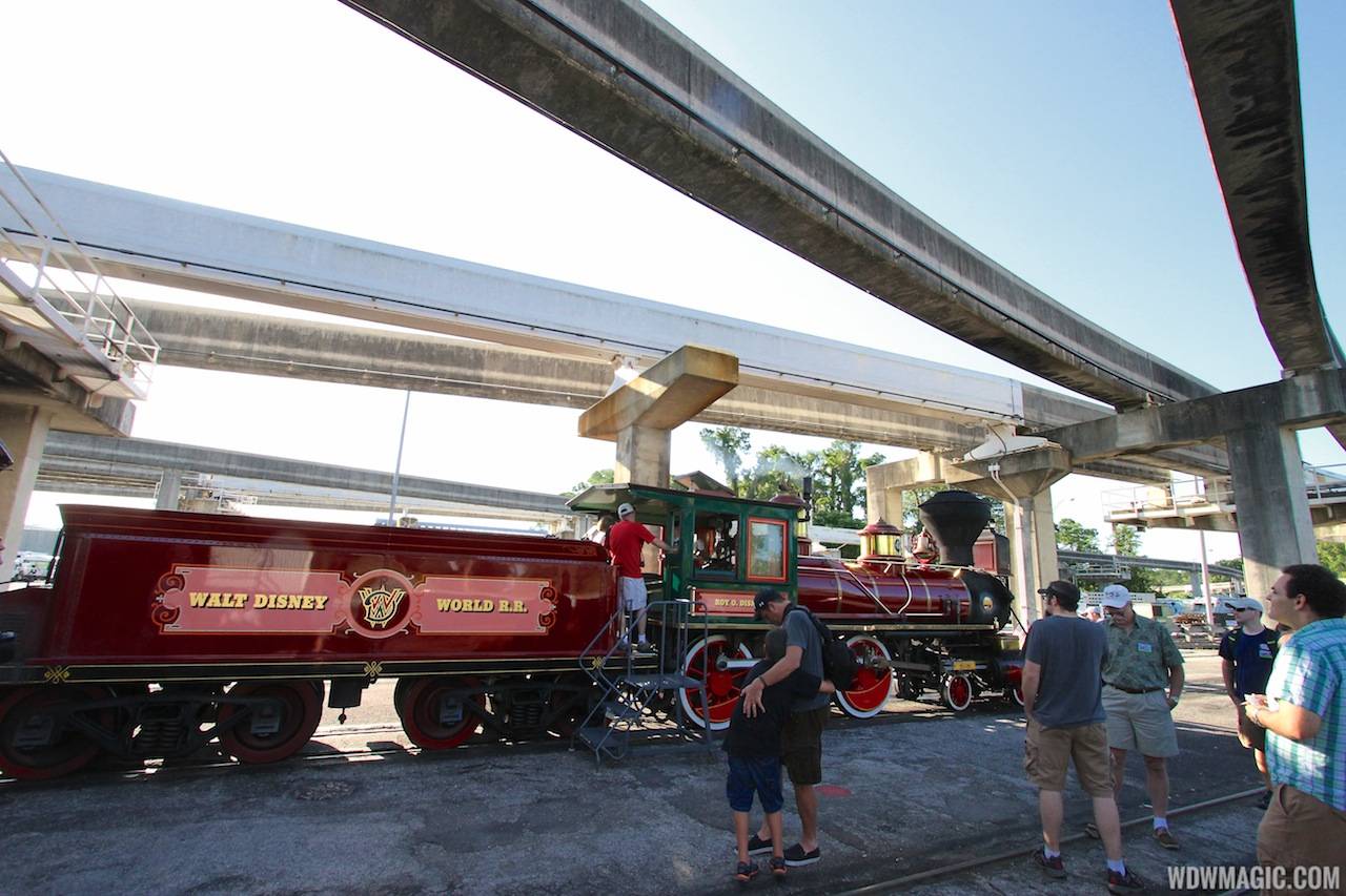 Disney's The Magic Behind Our Steam Trains tour - Guests get an up close look at the Roy O Disney train