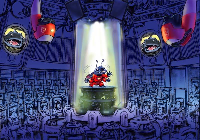 Stitch's Great Escape! concept art