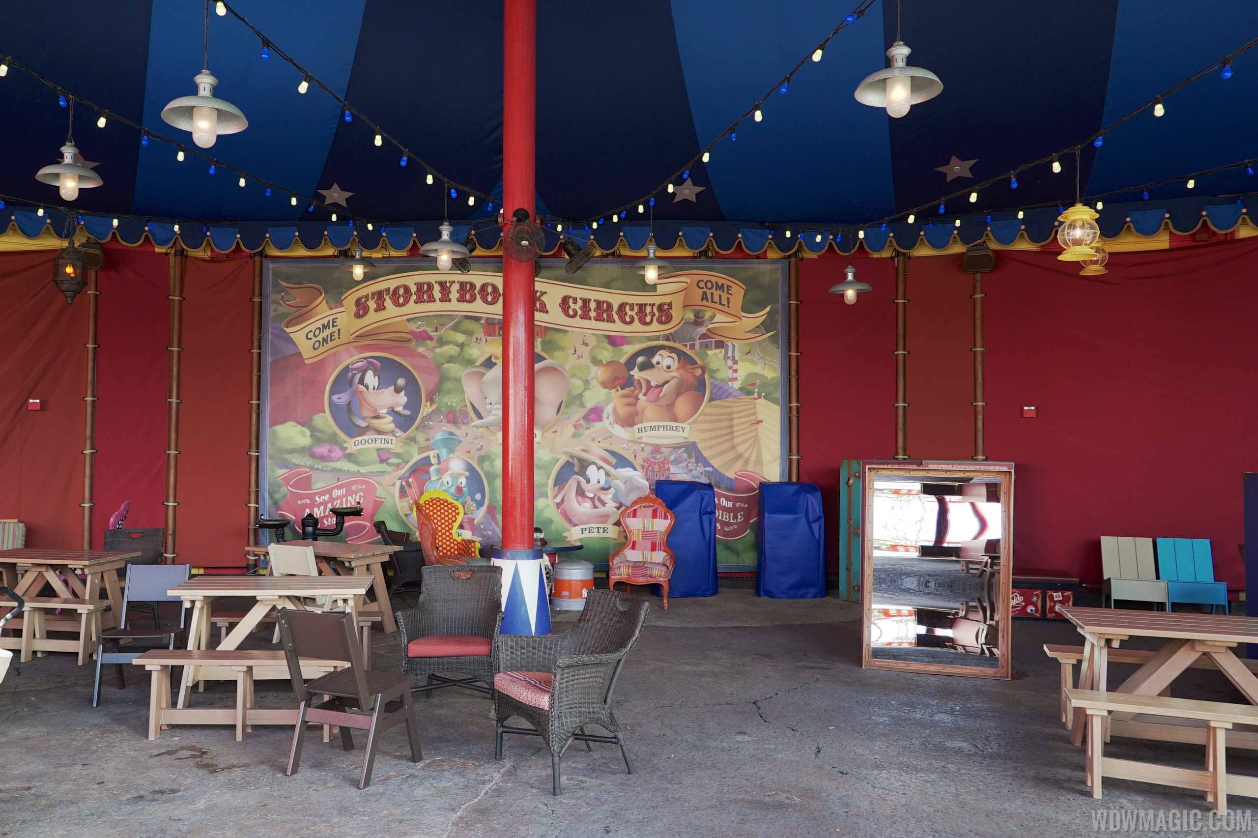 PHOTOS - Furniture arrives at Storybook Circus D-Zone providing a nice place to rest and relax