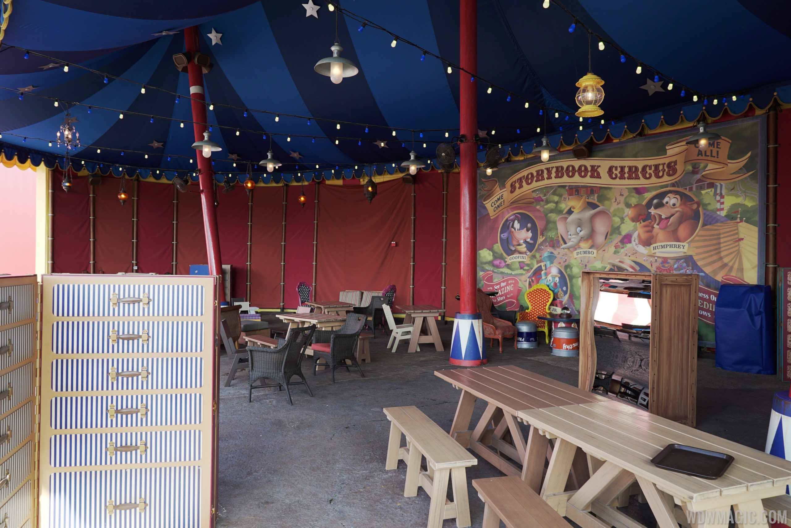 PHOTOS - Furniture arrives at Storybook Circus D-Zone providing a nice place to rest and relax