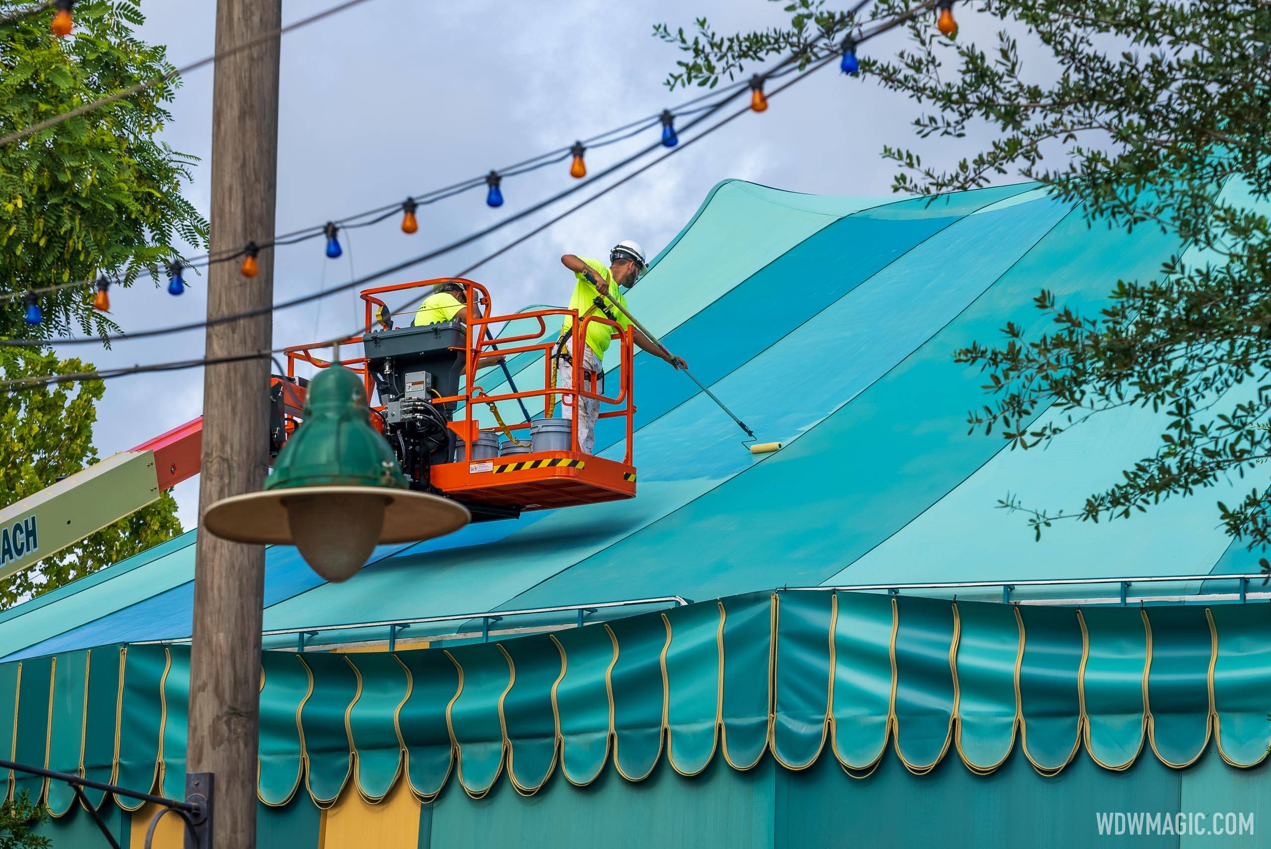 Storybook Circus big top tent refurbishment - August 2 2021