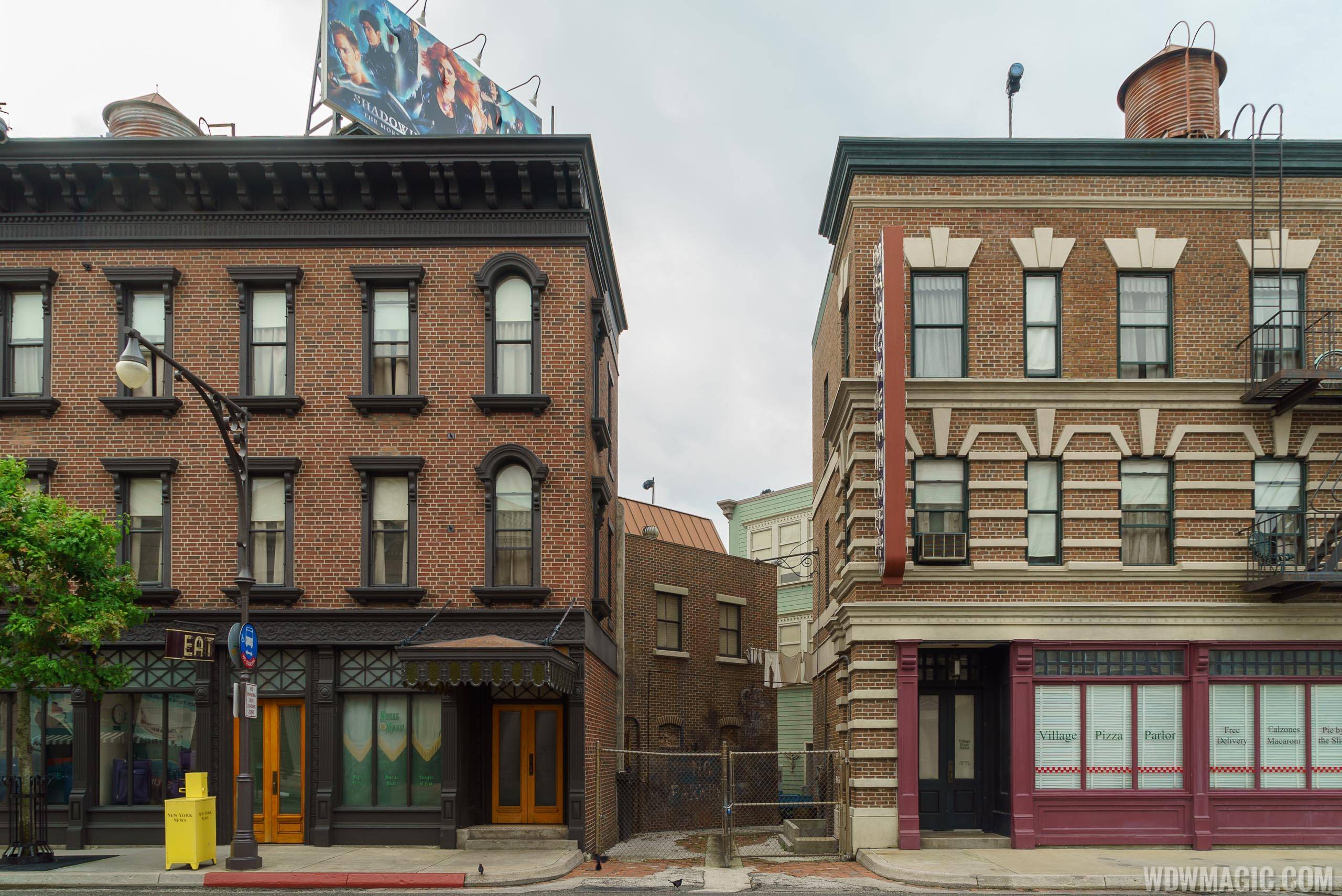 Streets of America facades - New York Street restaurant