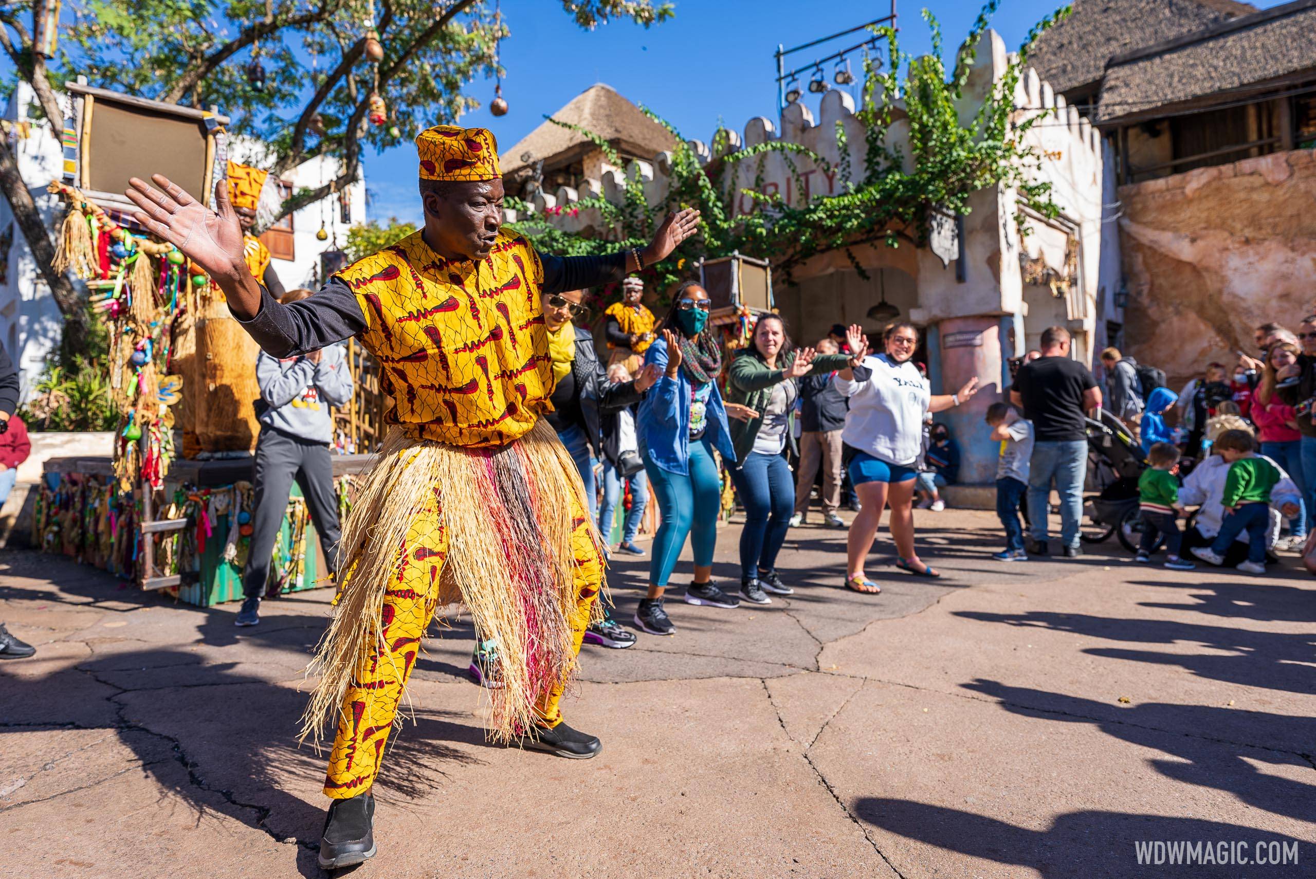 More live entertainment returns to Disney's Animal Kingdom with the Tam Tam Drummers