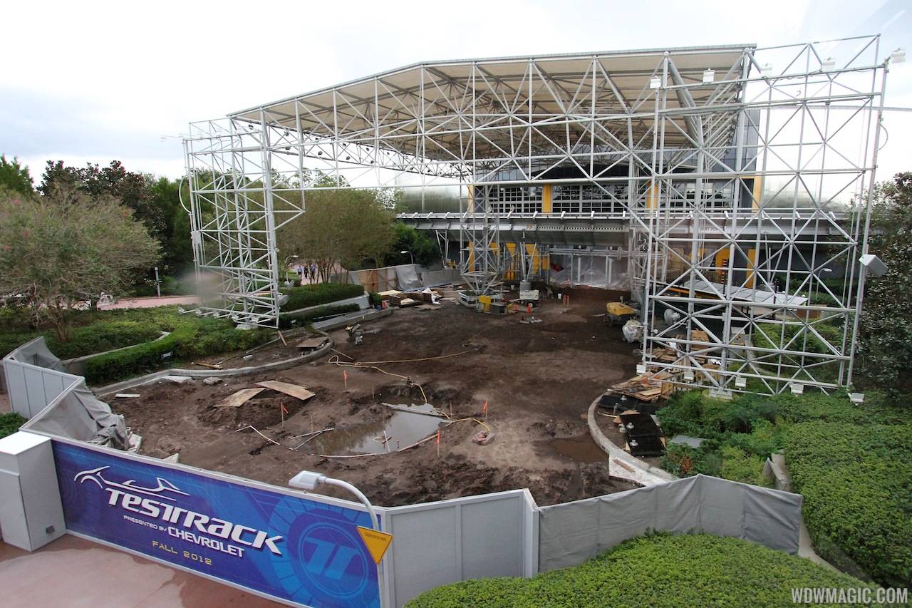 New Test Track construction - entrance area