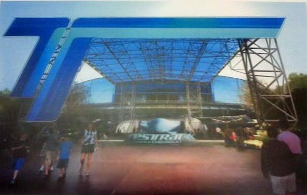 PHOTO - Concept art of the new Test Track entrance area