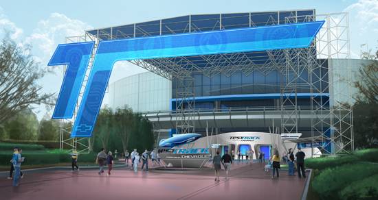 PHOTO - Disney show concept art of new Test Track entrance area