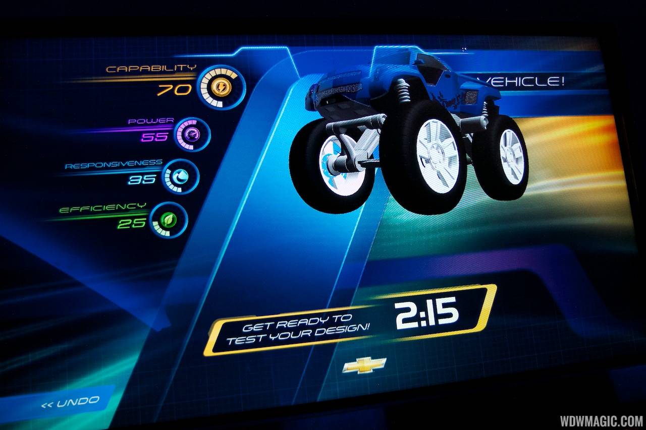New 2012 Test Track - Design Studio kiosk screen shot