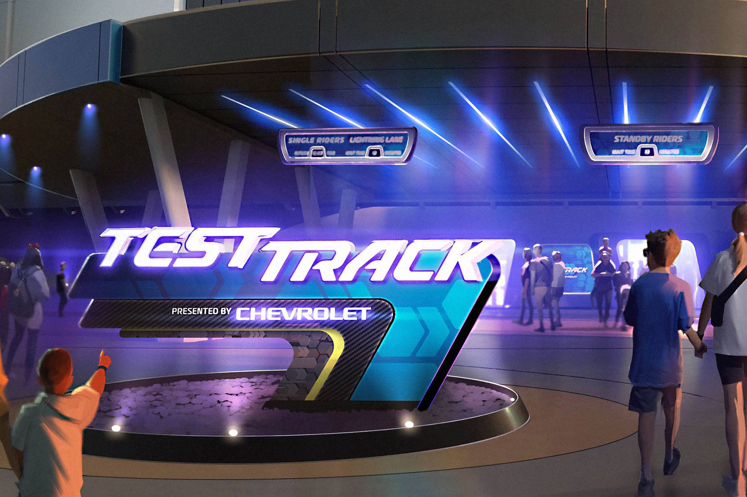 Concept art of new Test Track marquee and entrance