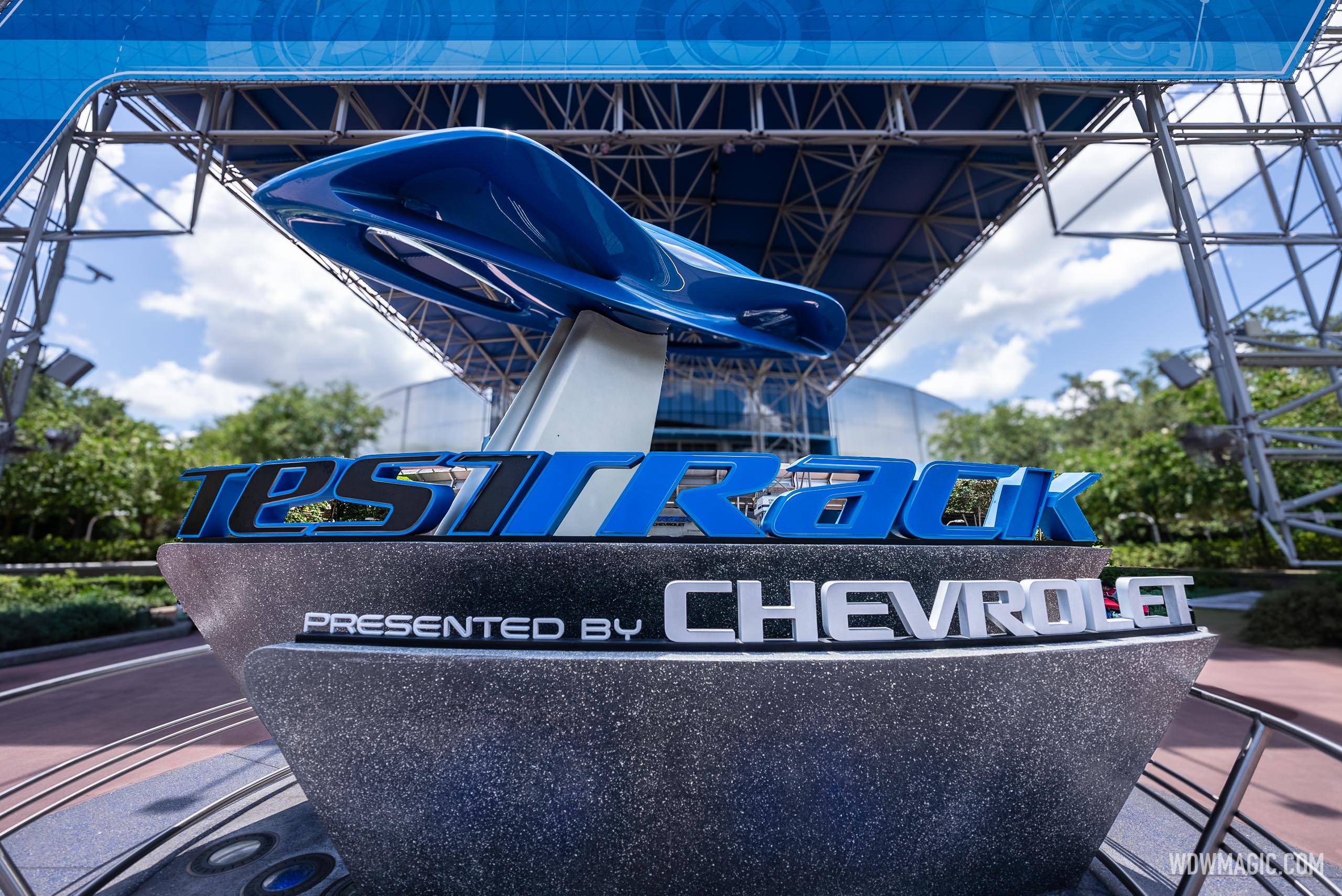 Test Track 2.0 Marquee Sign From Earlier This Year